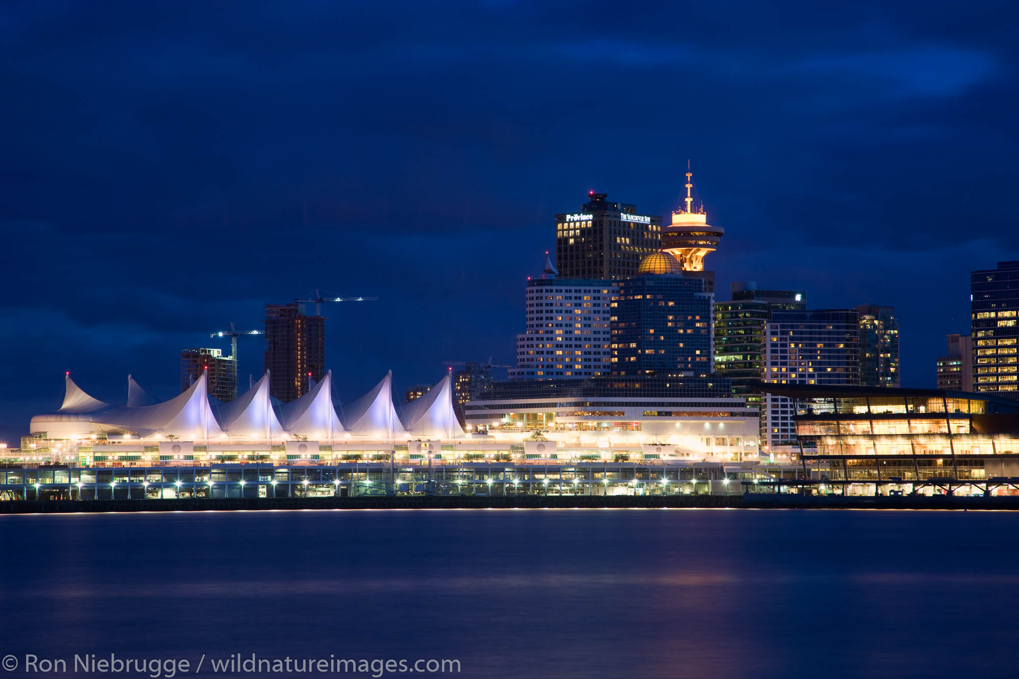 The city skyline of Vancouver, host of the 2010 Winter Olympics, British Columbia, Canada.