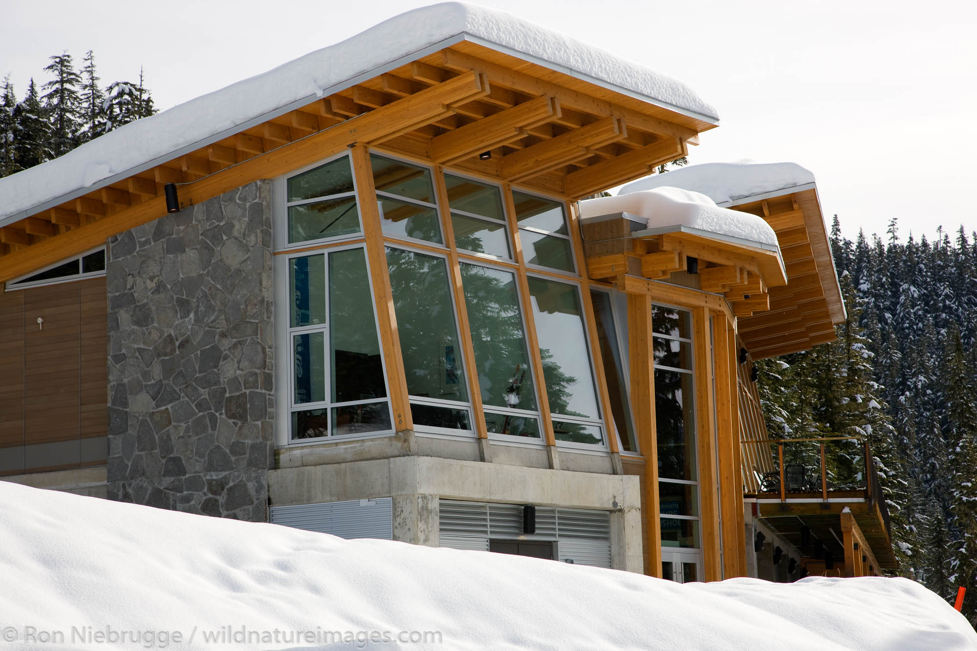 Whistler Olympic Park host of the nordic events in the 2010 Vancouver Winter Olympics, Whistler, British Columbia, Canada.