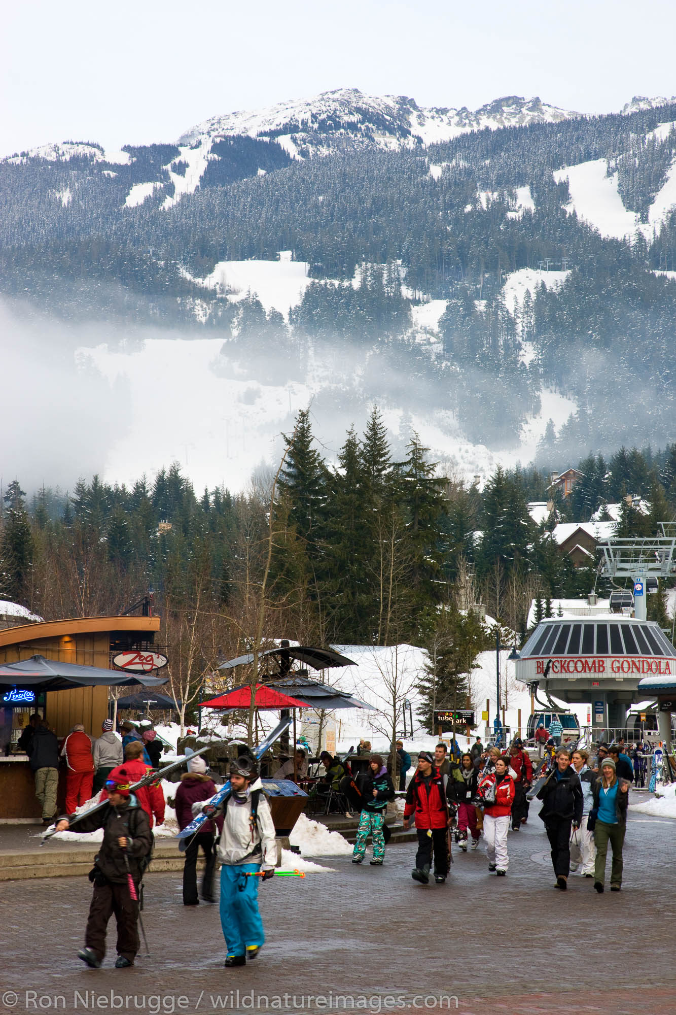 Whistler Village, host of the 2010 Vancouver Winter Olympics, Whistler, British Columbia, Canada.