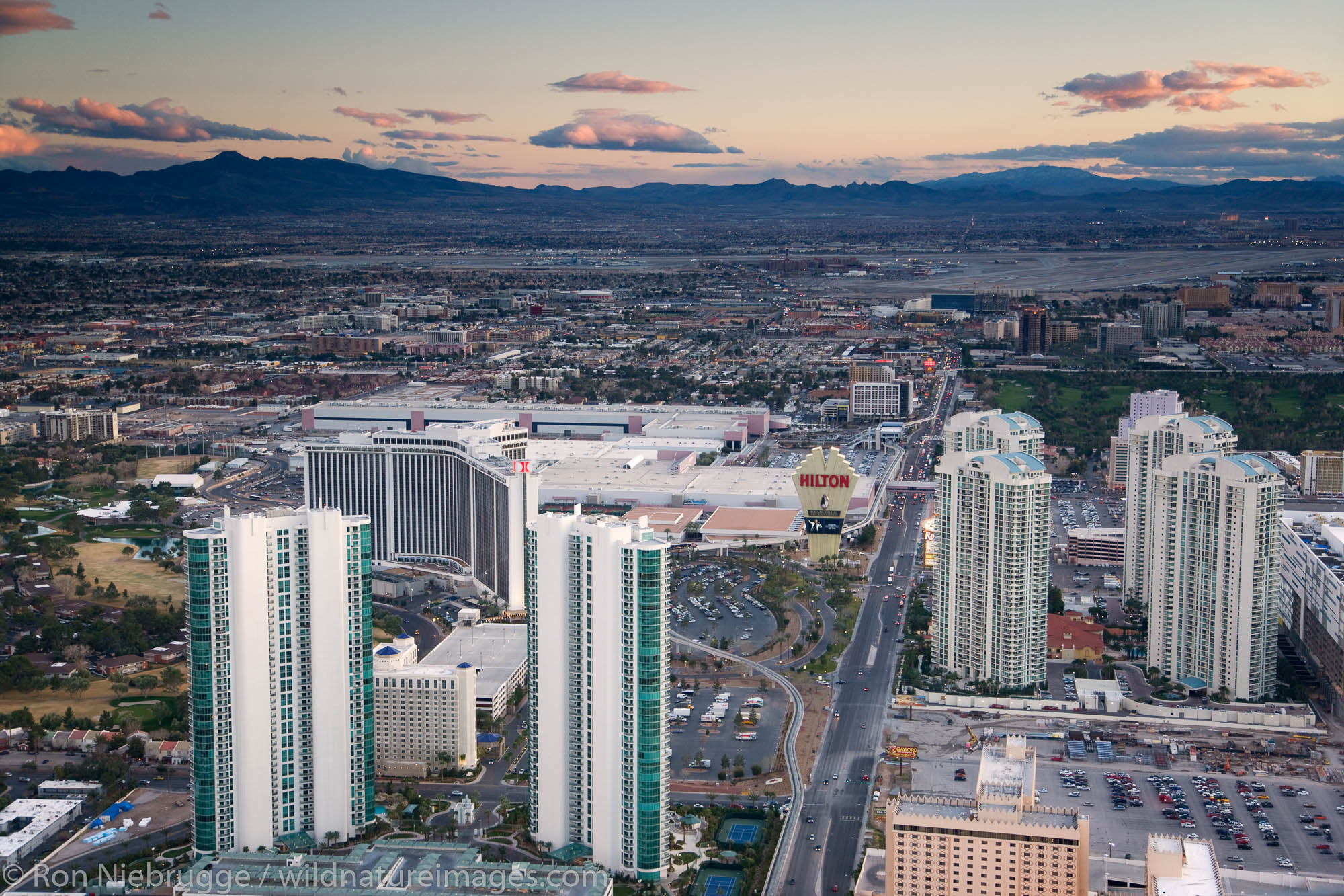 View of Las Vegas from the Stratosphere, Las Vegas, Nevada.