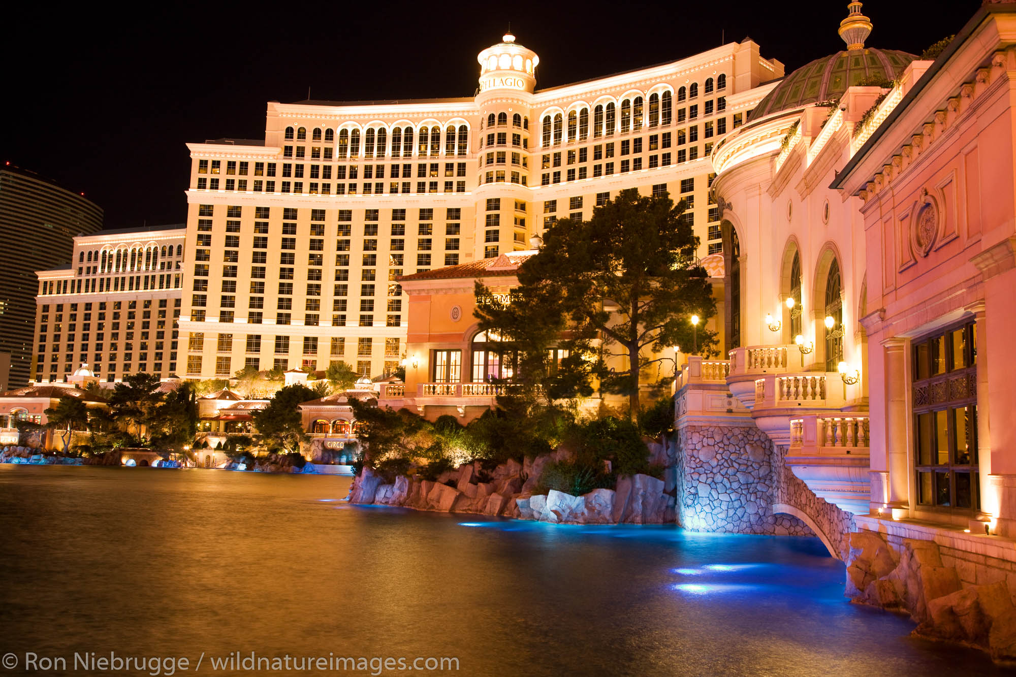 The Bellagio Hotel and Casino on the Strip, Las Vegas, Nevada.