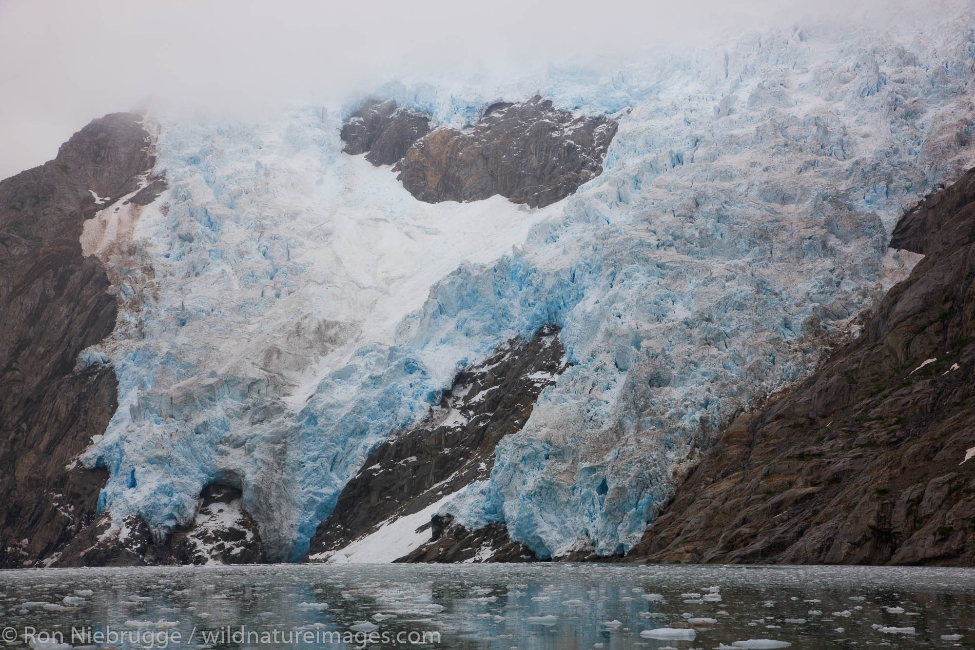 Northwestern Glacier, Northwestern Fjord, Kenai Fjords National Park, Alaska.