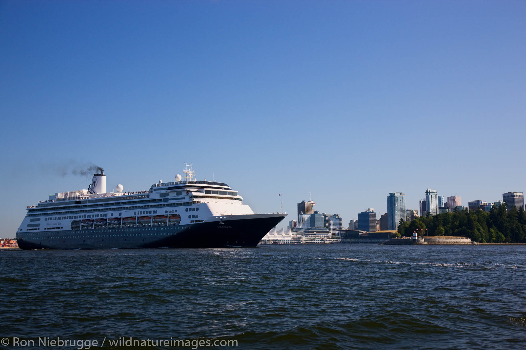 Holland America cruiseship Volendam, Vancouver, British Columbia, Canada.