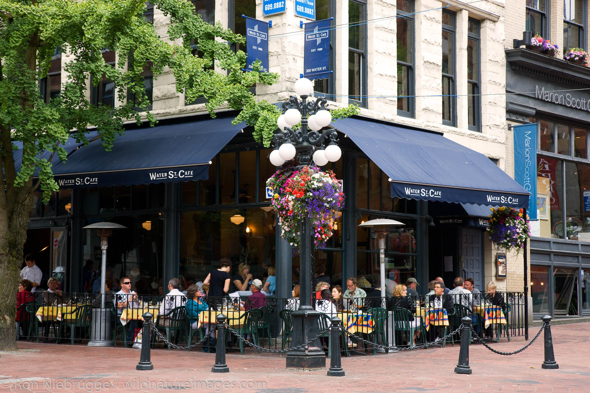 Water Street Cafe, Gastown District, downtown Vancouver, British Columbia, Canada.