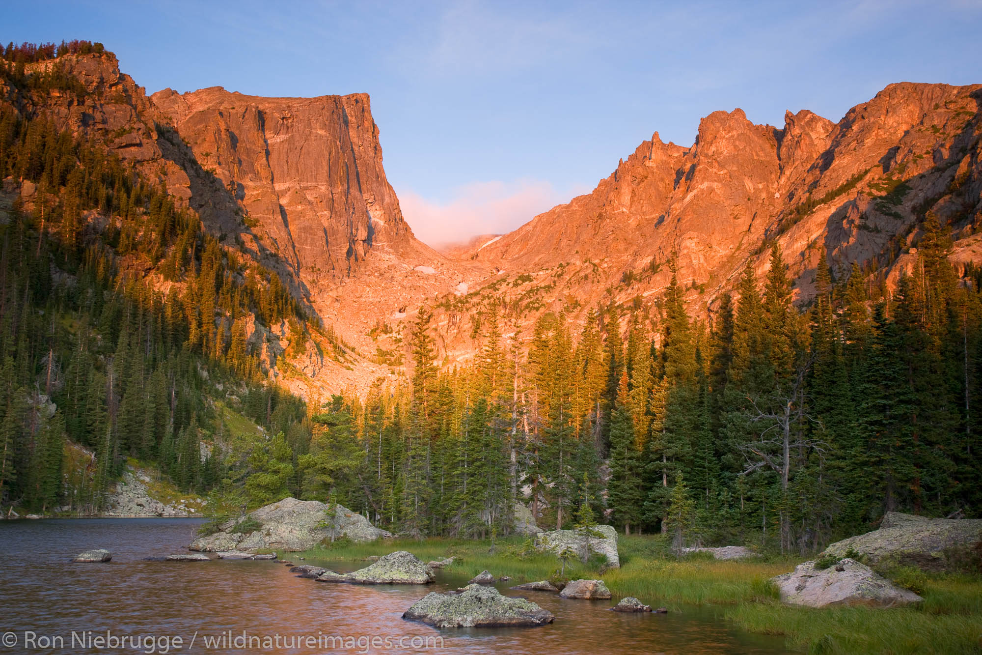 Sunrise At Dream Lake Rocky Mountain National Park Colorado