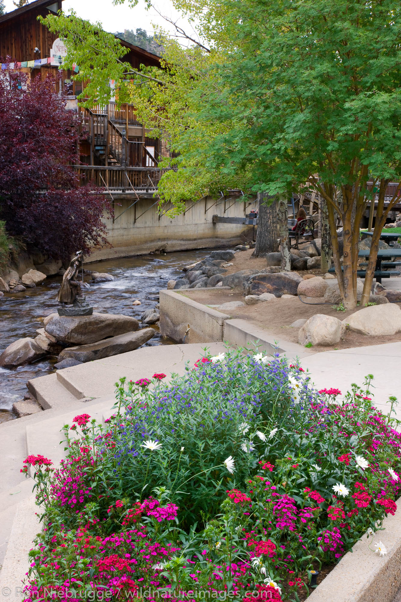 Tregent Park, Estes Park, gateway to Rocky Mountain National Park, Colorado.