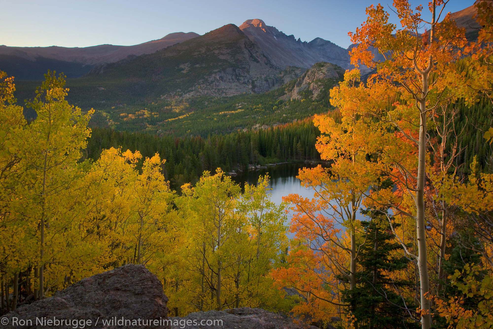 Autumn colors at Bear Lake, Rocky Mountain National Park, Colorado.