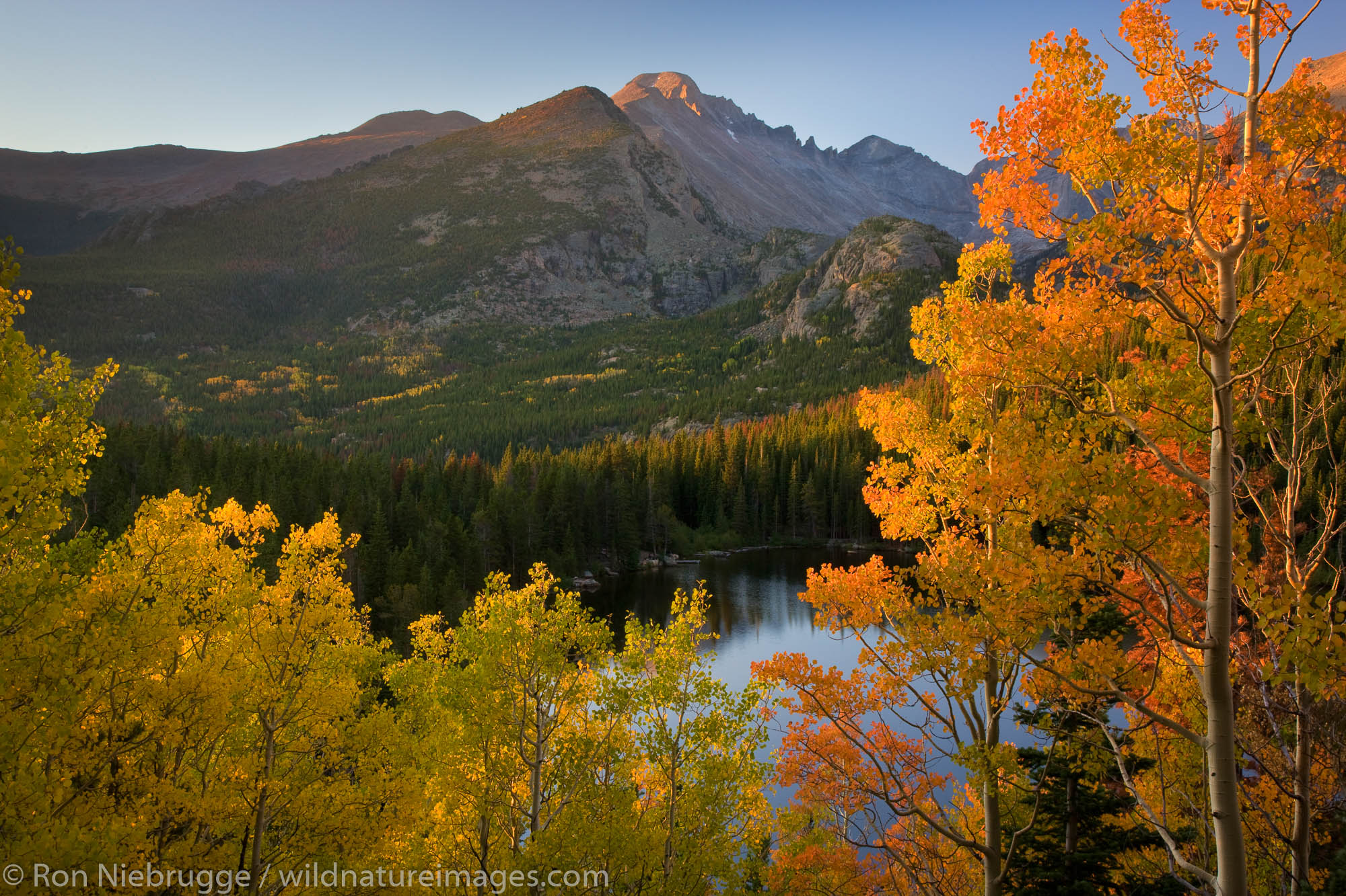 Autumn colors at Bear Lake, Rocky Mountain National Park, Colorado.