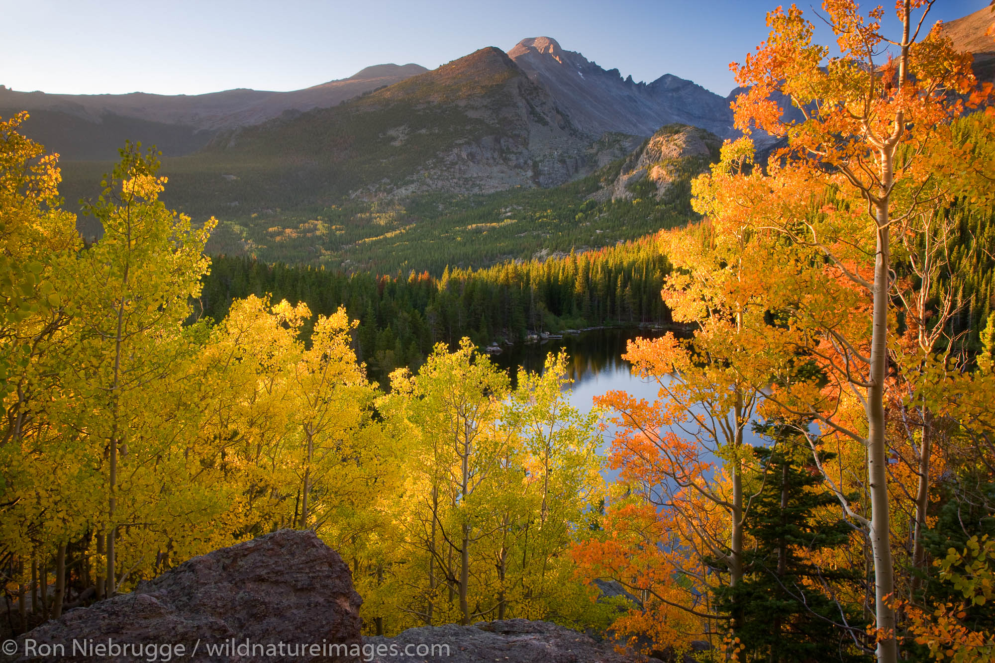 Autumn colors at Bear Lake, Rocky Mountain National Park, Colorado.