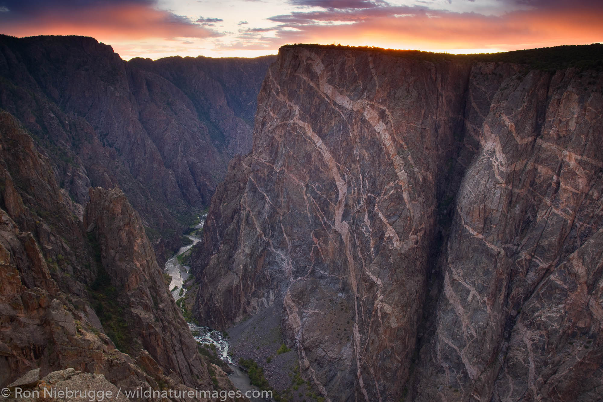 Painted Wall, Black Canyon of the Gunnison National Park, Colorado.