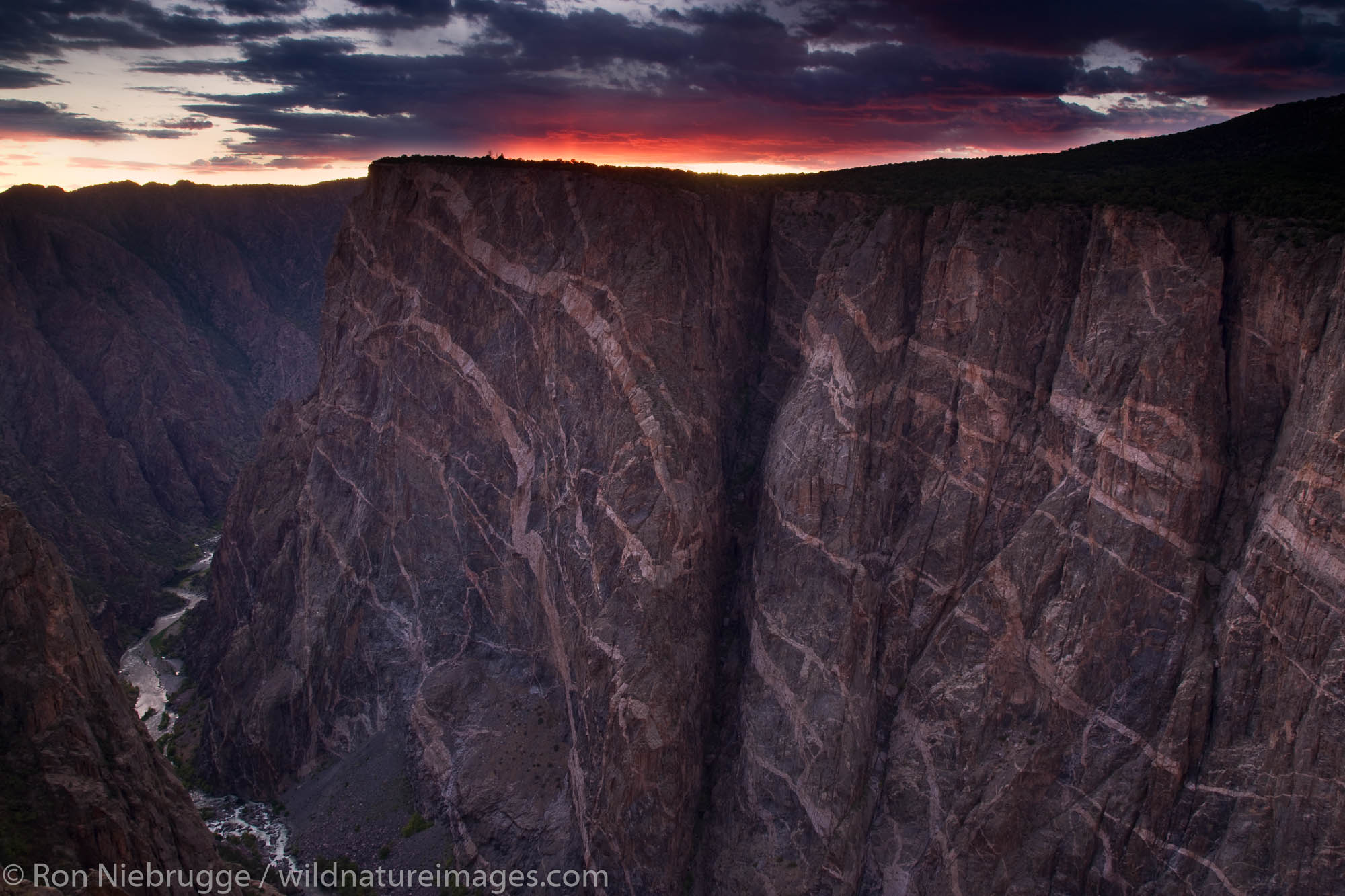 Painted Wall, Black Canyon of the Gunnison National Park, Colorado.