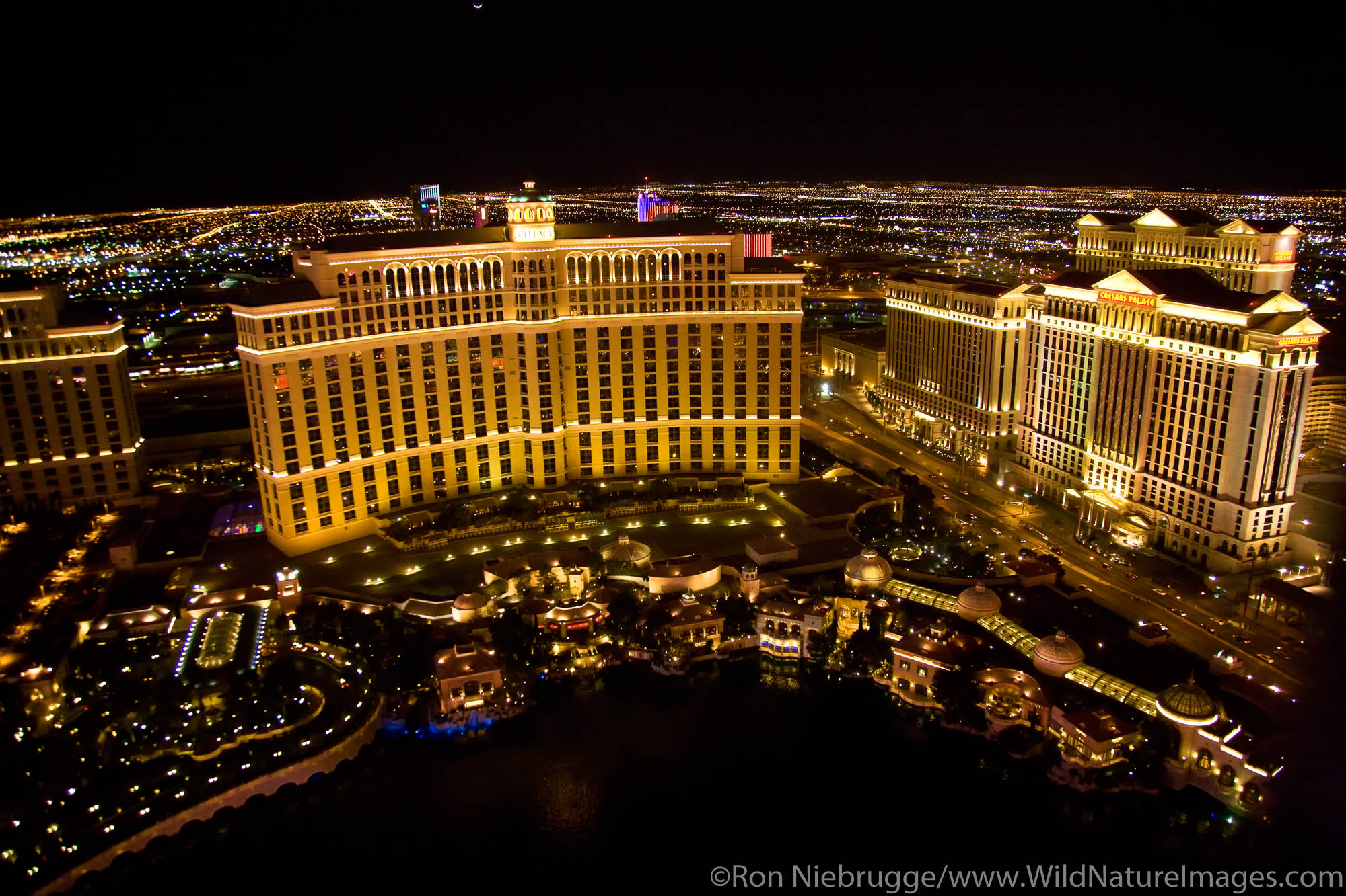 The Strip at night, Las Vegas, Nevada.