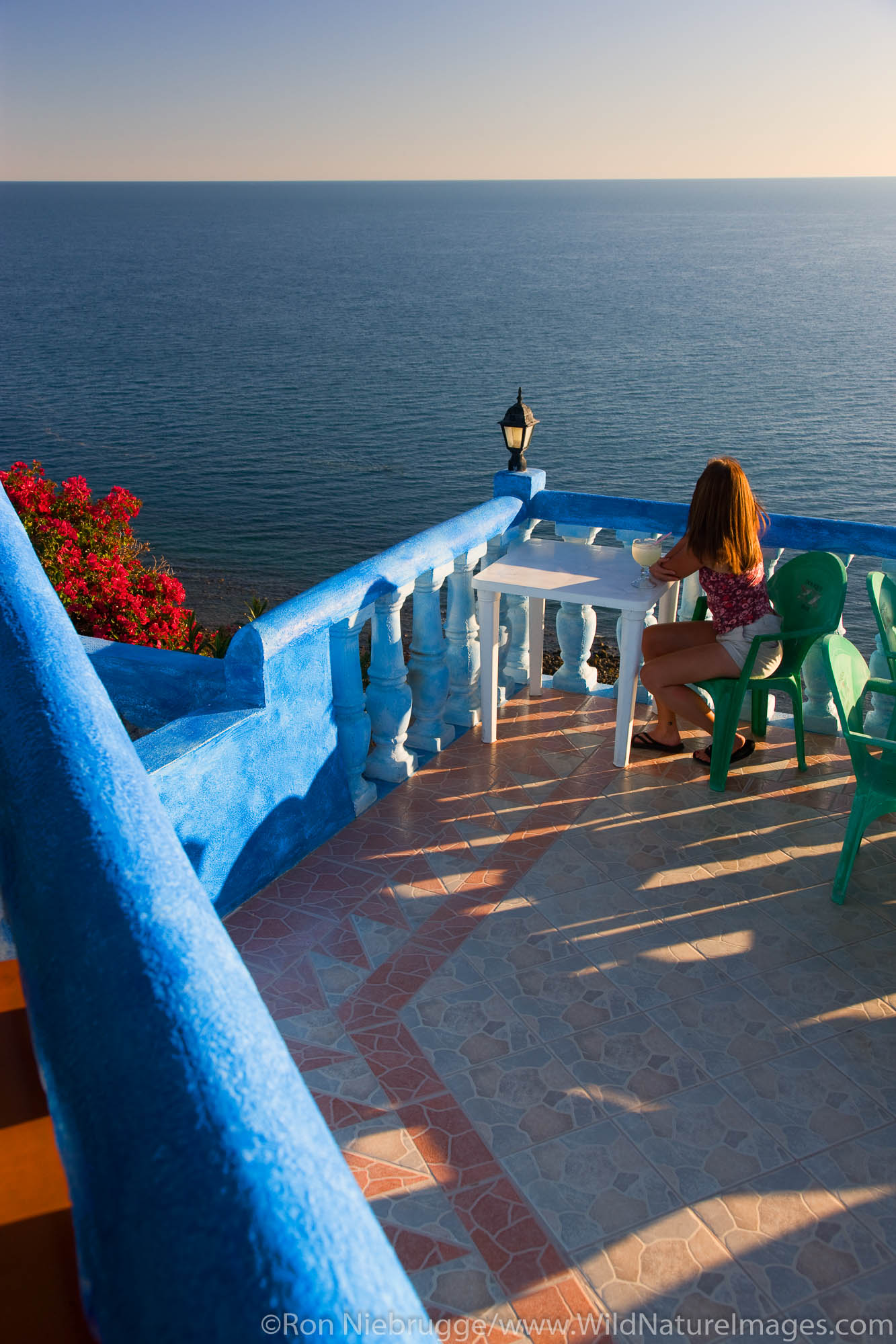 Restaurant over looking the Sea of Cortez, Rocky Point, Mexico.