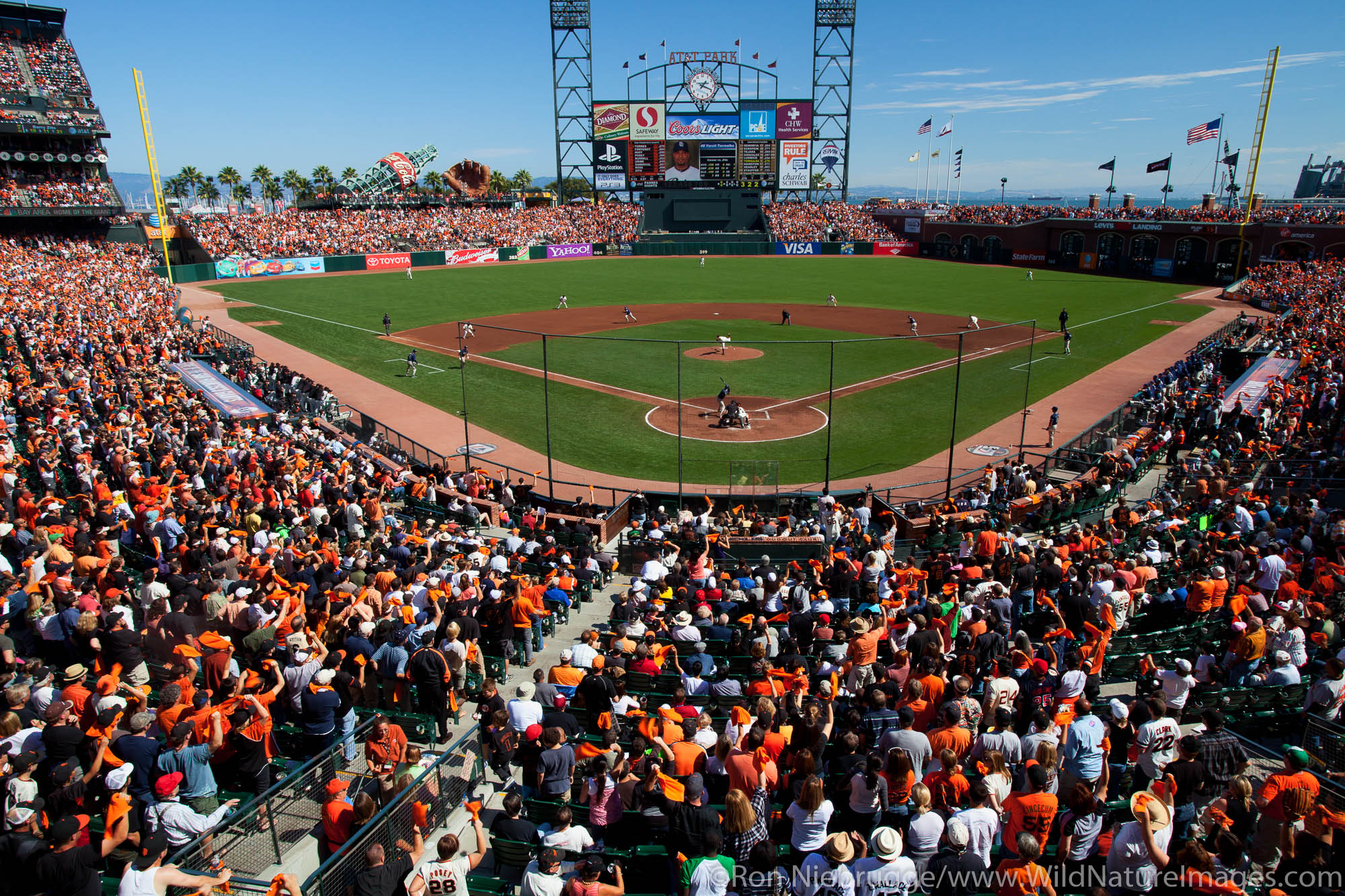 AT&T Park, San Francisco Giants game, San Francisco, CA.
