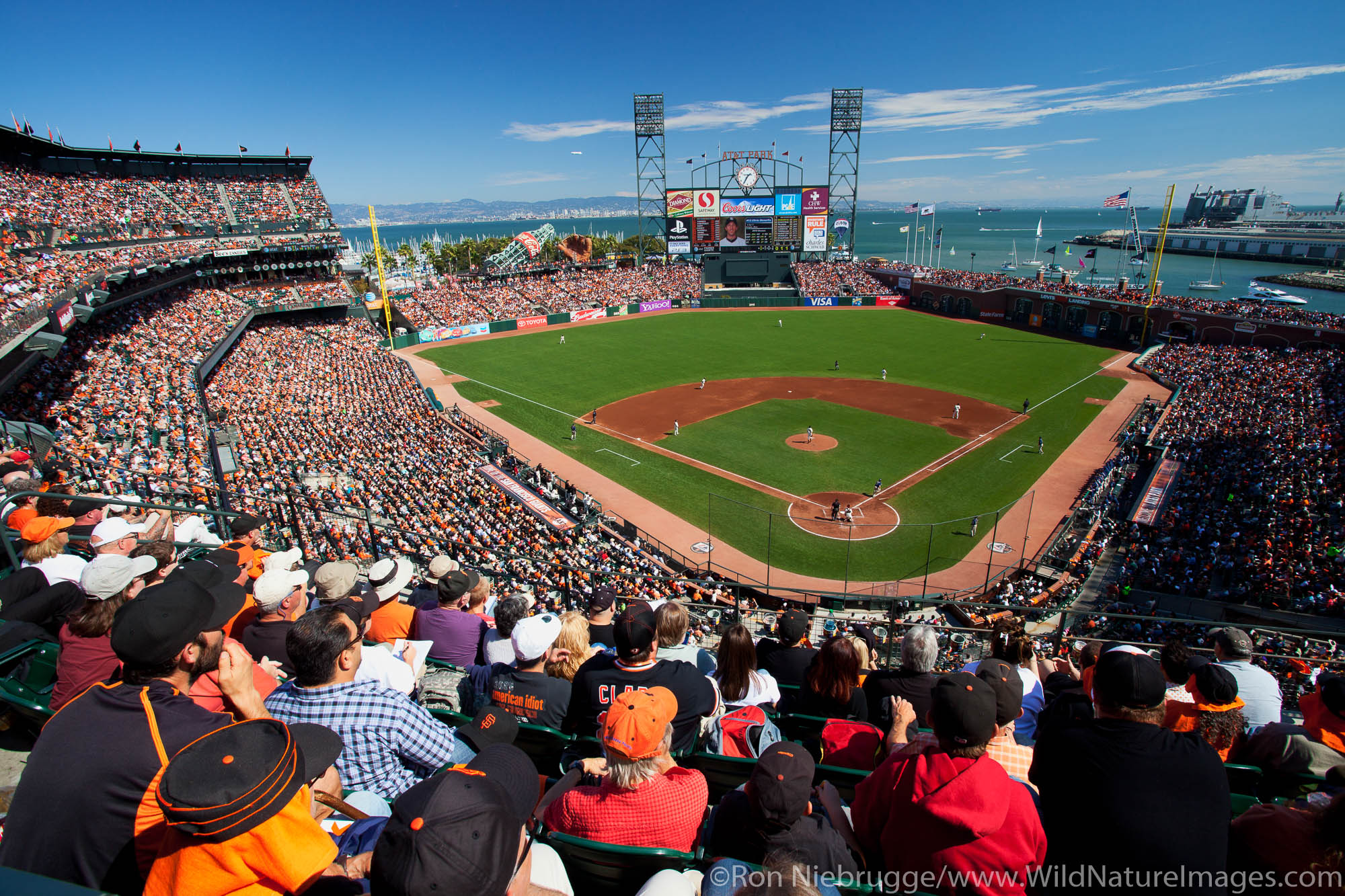 AT&T Park, San Francisco Giants game, San Francisco, CA.