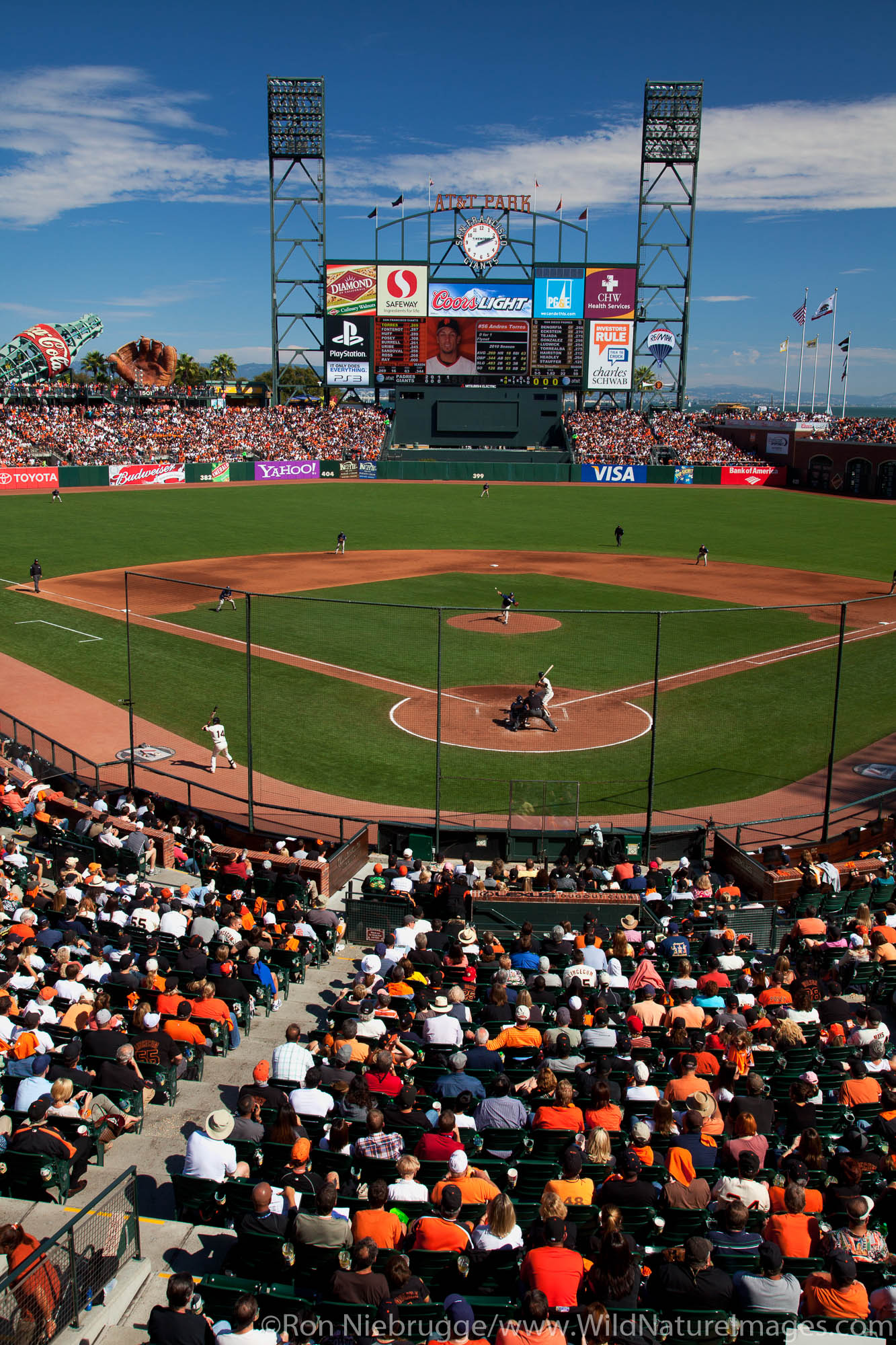 AT&T Park, San Francisco Giants game, San Francisco, CA.