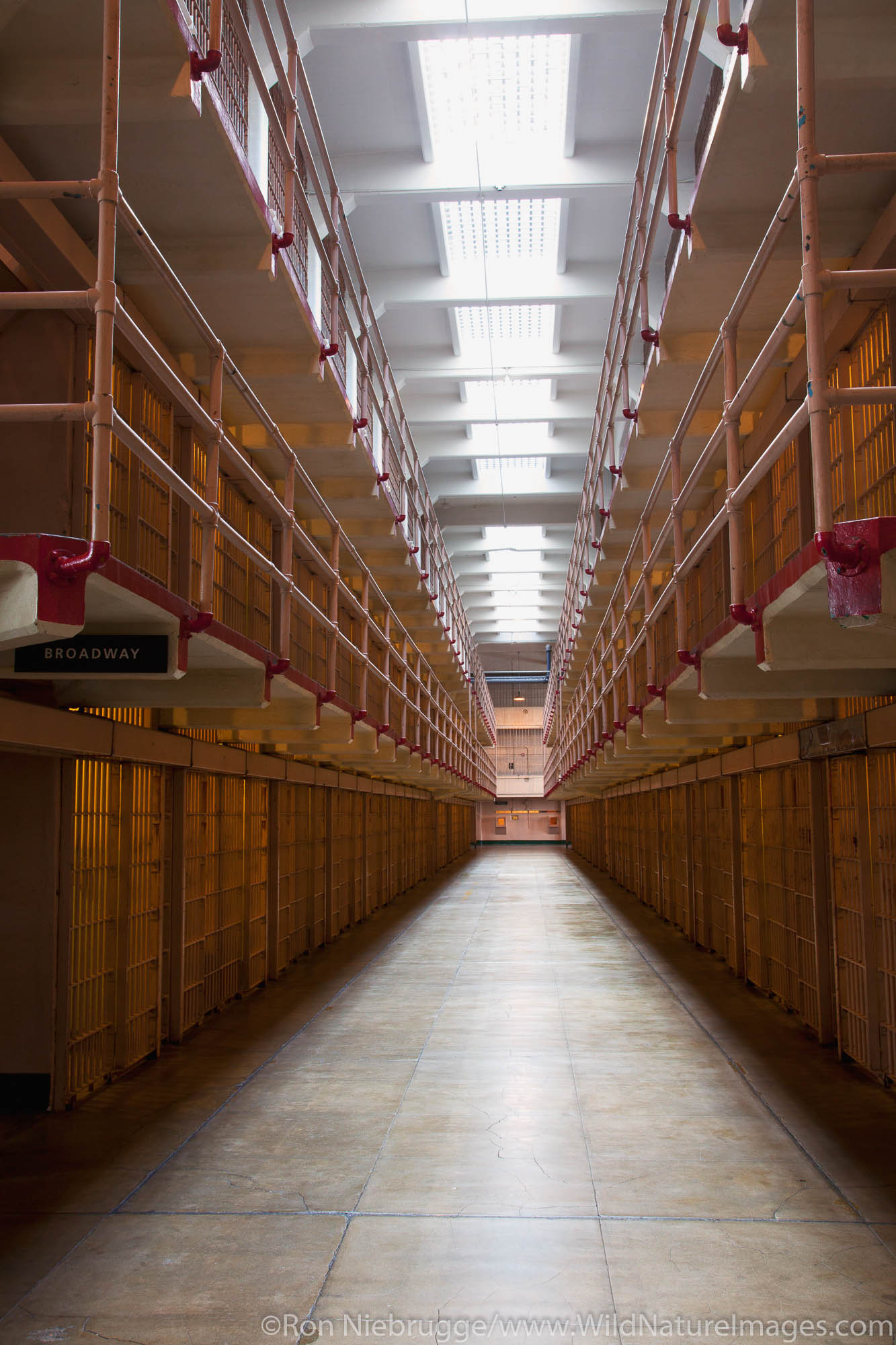 Inside Cellhouse at Alcatraz, Broadway C & D Block, San Francisco, CA