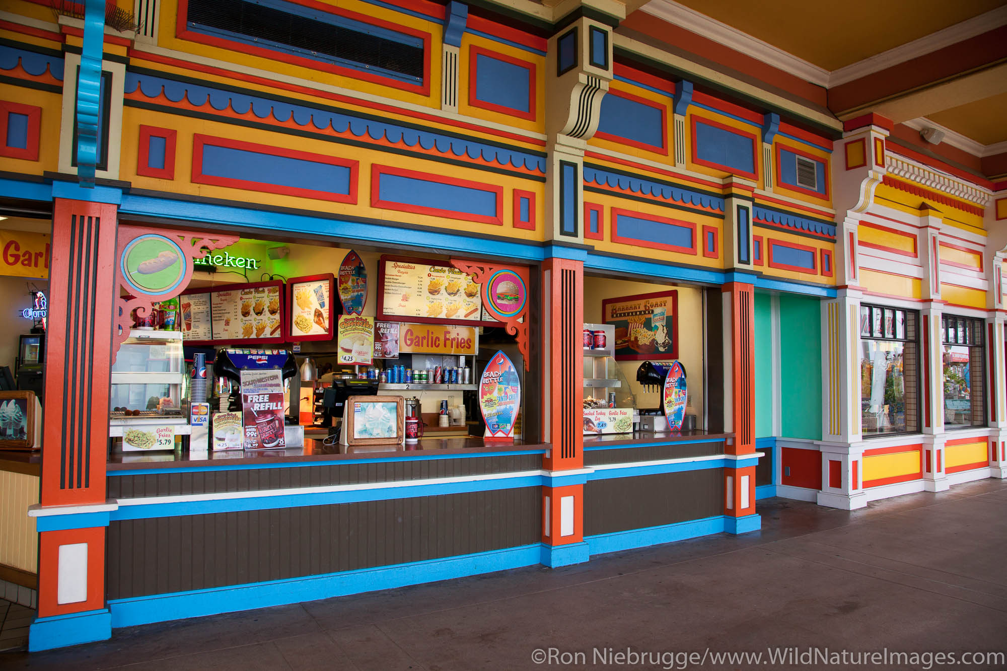 Arcade and Casino at Santa Cruz Beach Boardwalk, California
