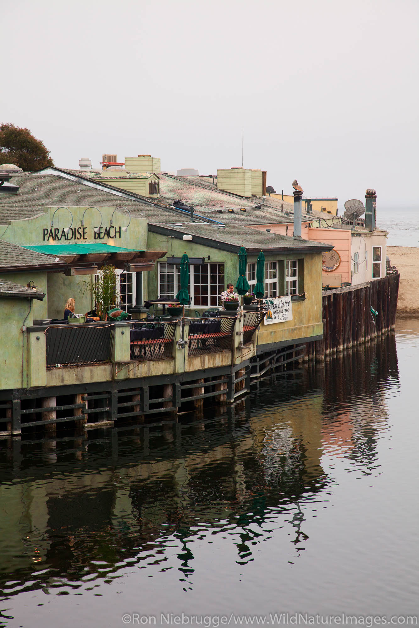 Retail shops and restaurants in Capitola, California