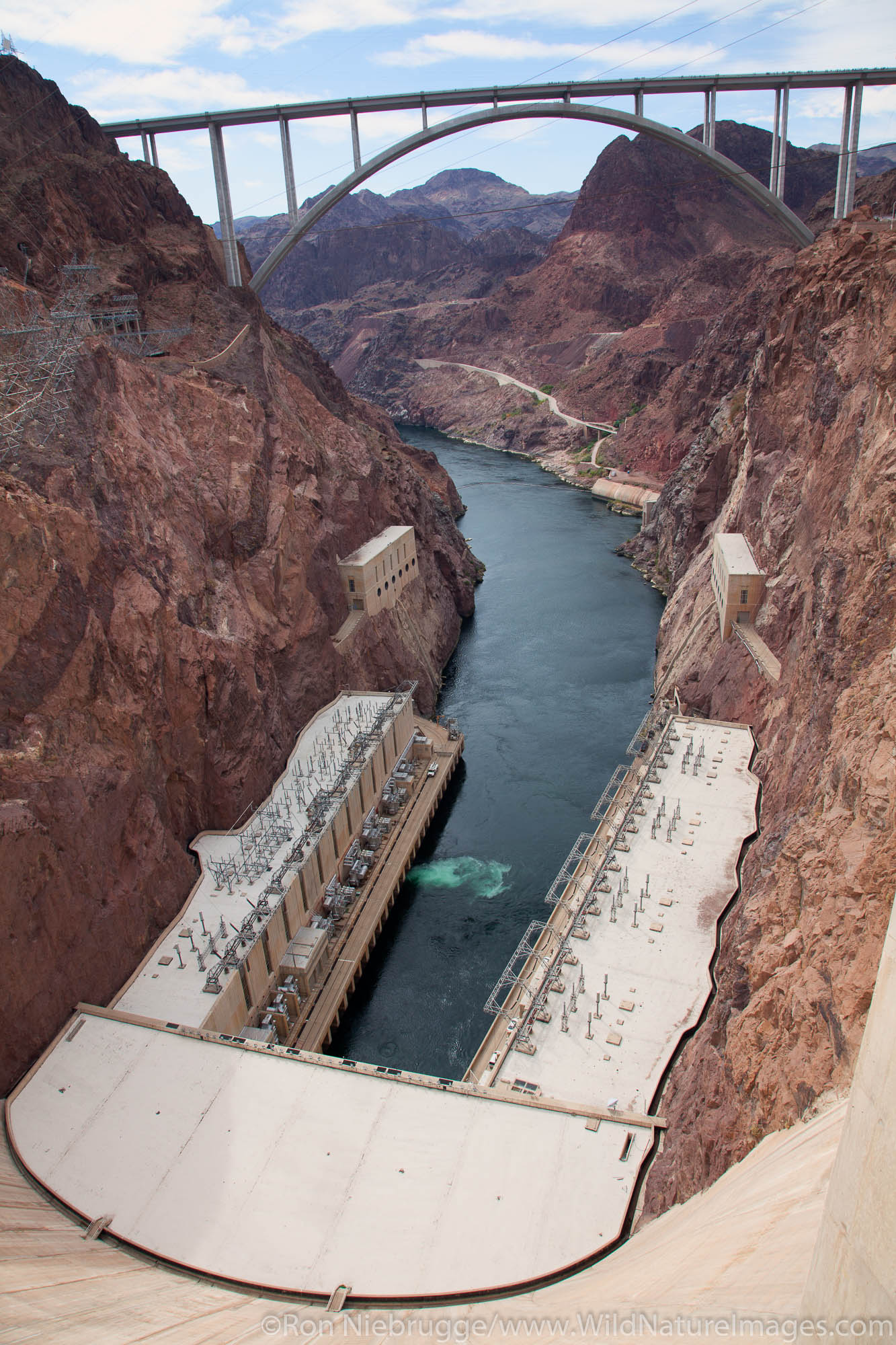 Hoover Dam and the Mike O'Callaghan – Pat Tillman Memorial Bridge, Mojave Desert, Nevada