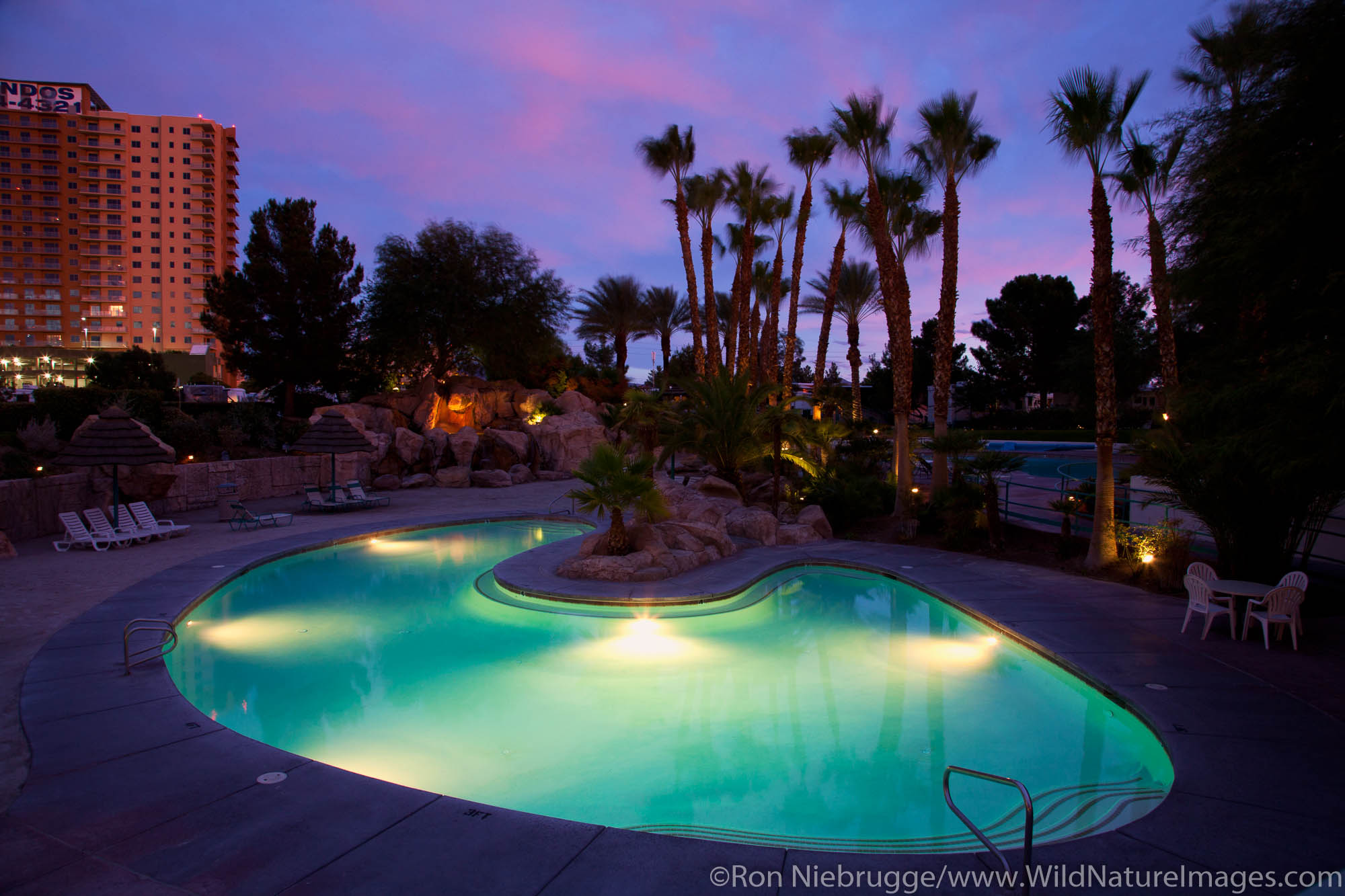 Sunset at Oasis Las Vegas RV Resort, Las Vegas, Nevada