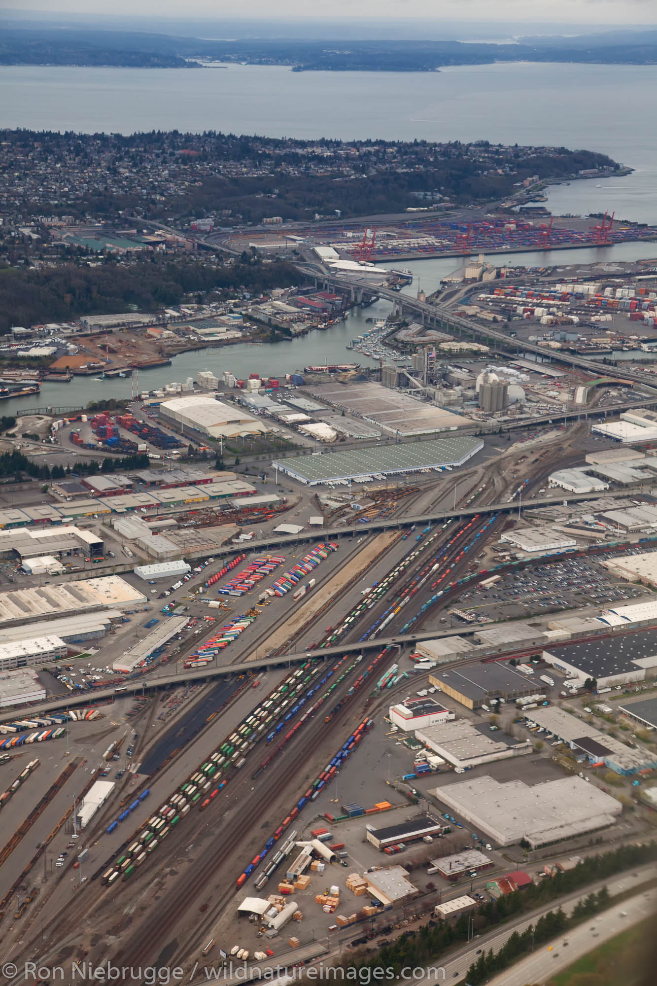 Aerial of Seattle, Washington.