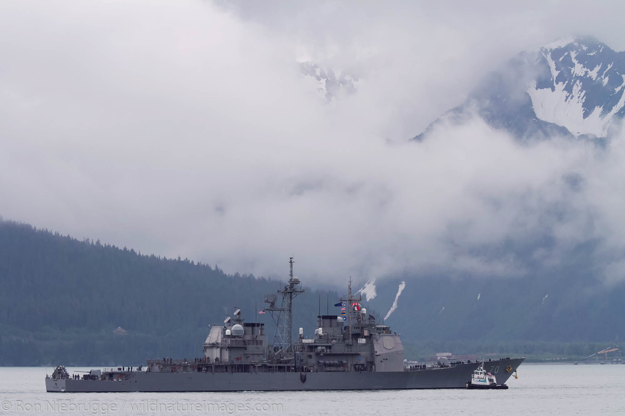 USS Lake Erie (CG-70) is a Ticonderoga-class guided-missile cruiser in the United States Navy. Resurrection Bay, Seward, Alaska...