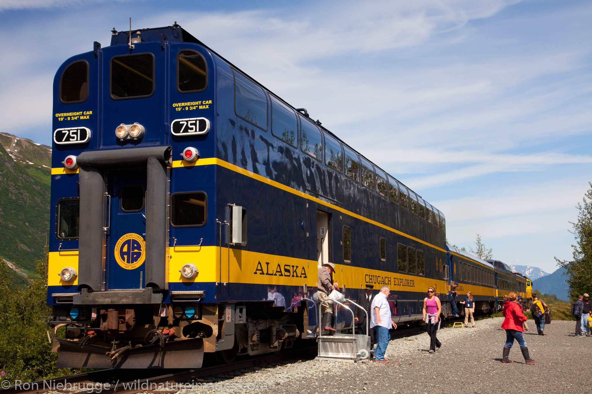 The Alaska Railroad to Spencer Glacier, Chugach National Forest, Alaska.