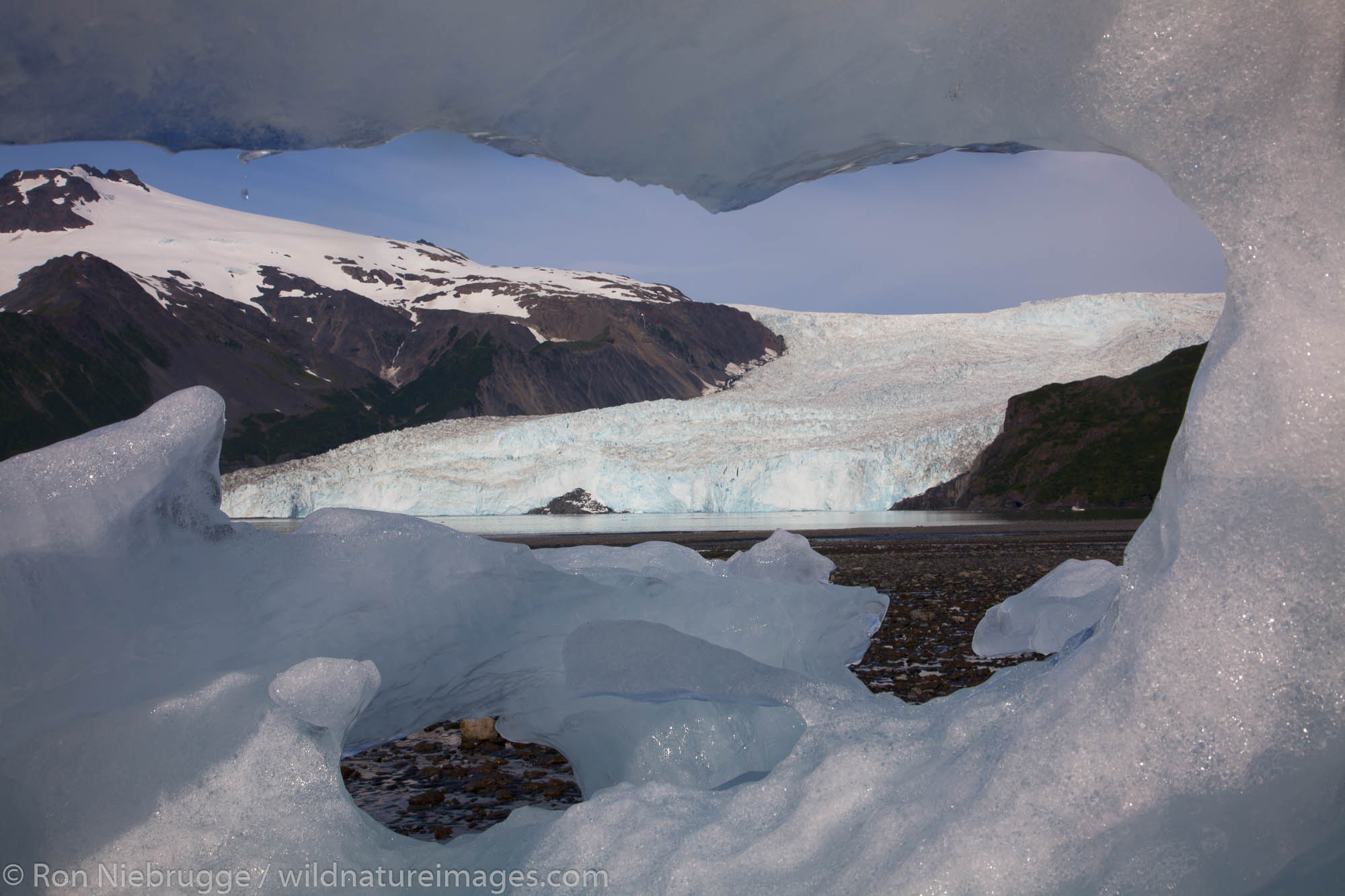 Aialik Glacier and Aialik Bay, Kenai Fjords National Park, near Seward, Alaska.