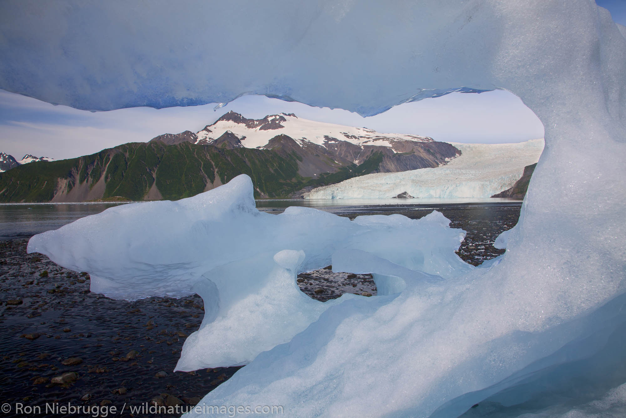 Aialik Glacier and Aialik Bay, Kenai Fjords National Park, near Seward, Alaska.
