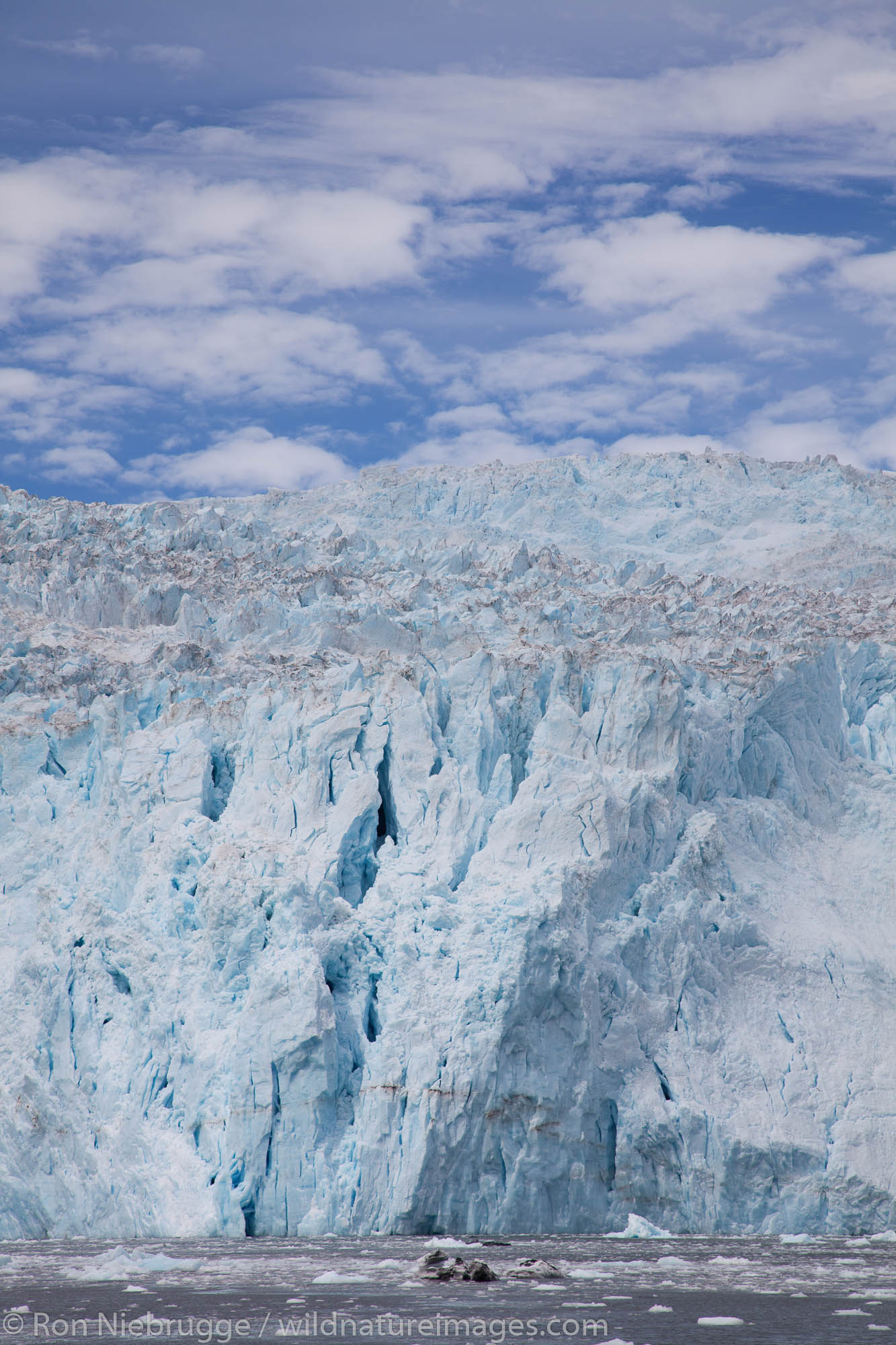 Aialik Glacier and Aialik Bay, Kenai Fjords National Park, near Seward, Alaska.