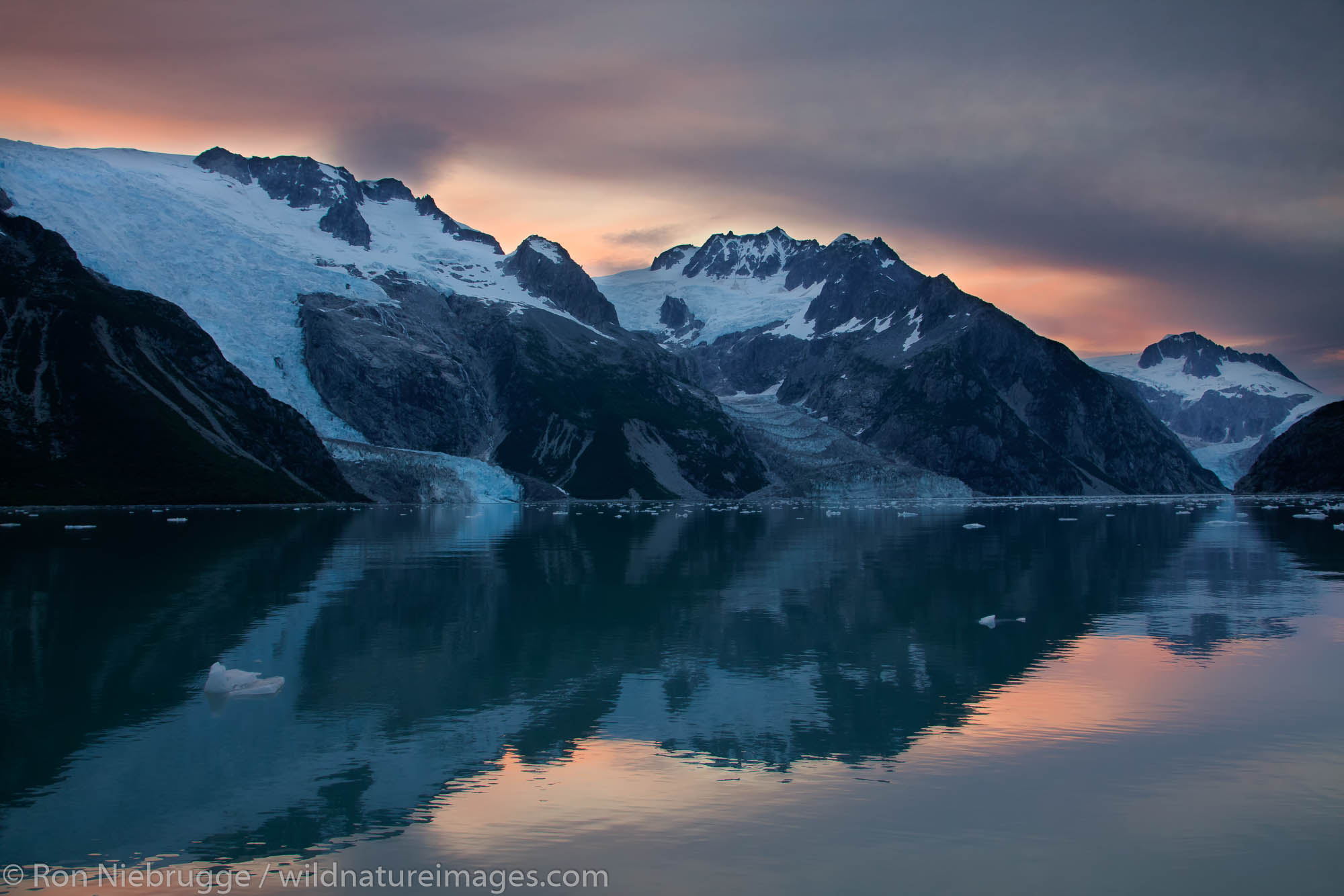 Sunrise Northwestern Fjord, Kenai Fjords National Park, near Seward, Alaska.