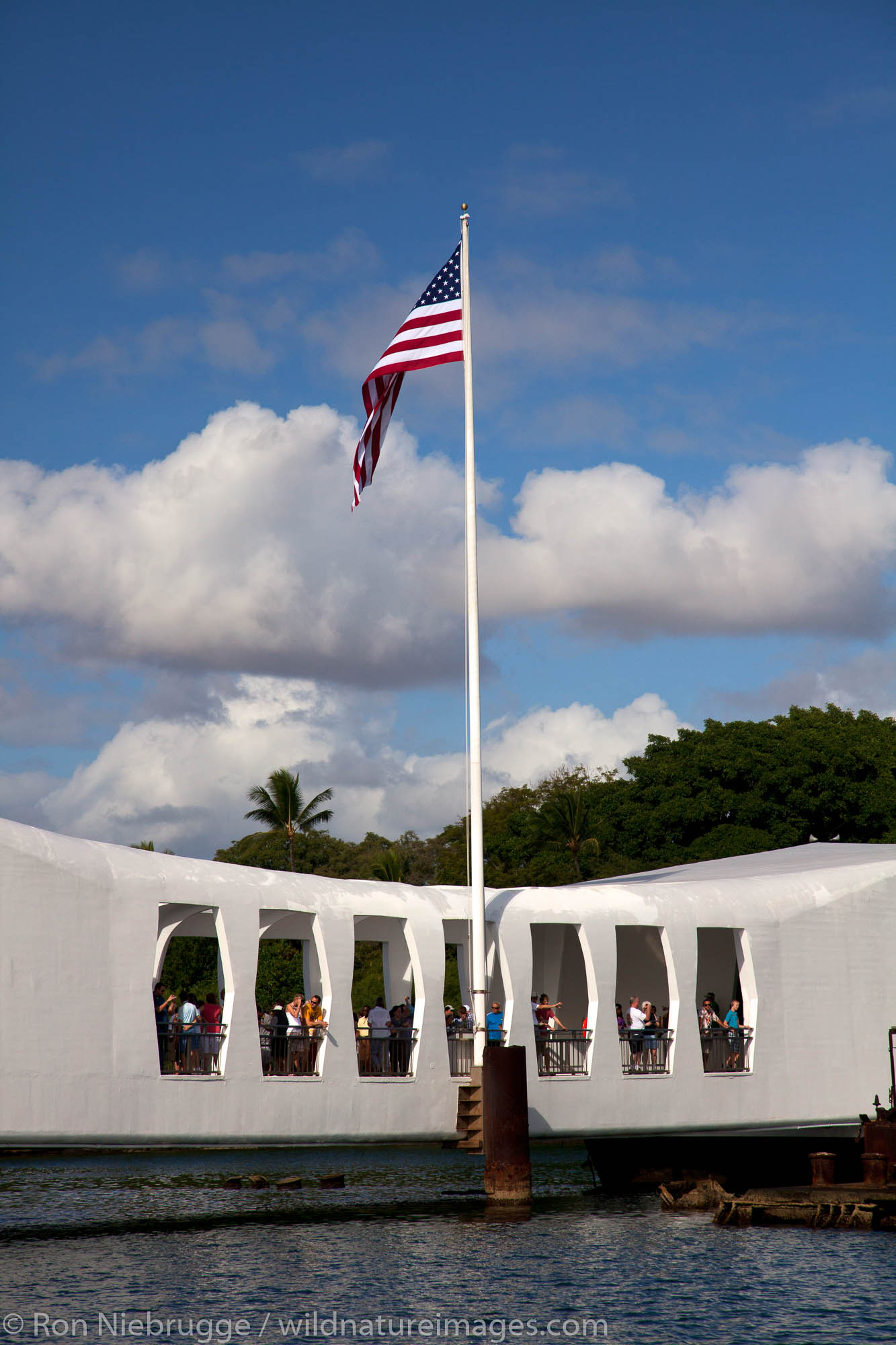 USS Arizona Memorial, Pearl Harbor, Honolulu, Hawaii.