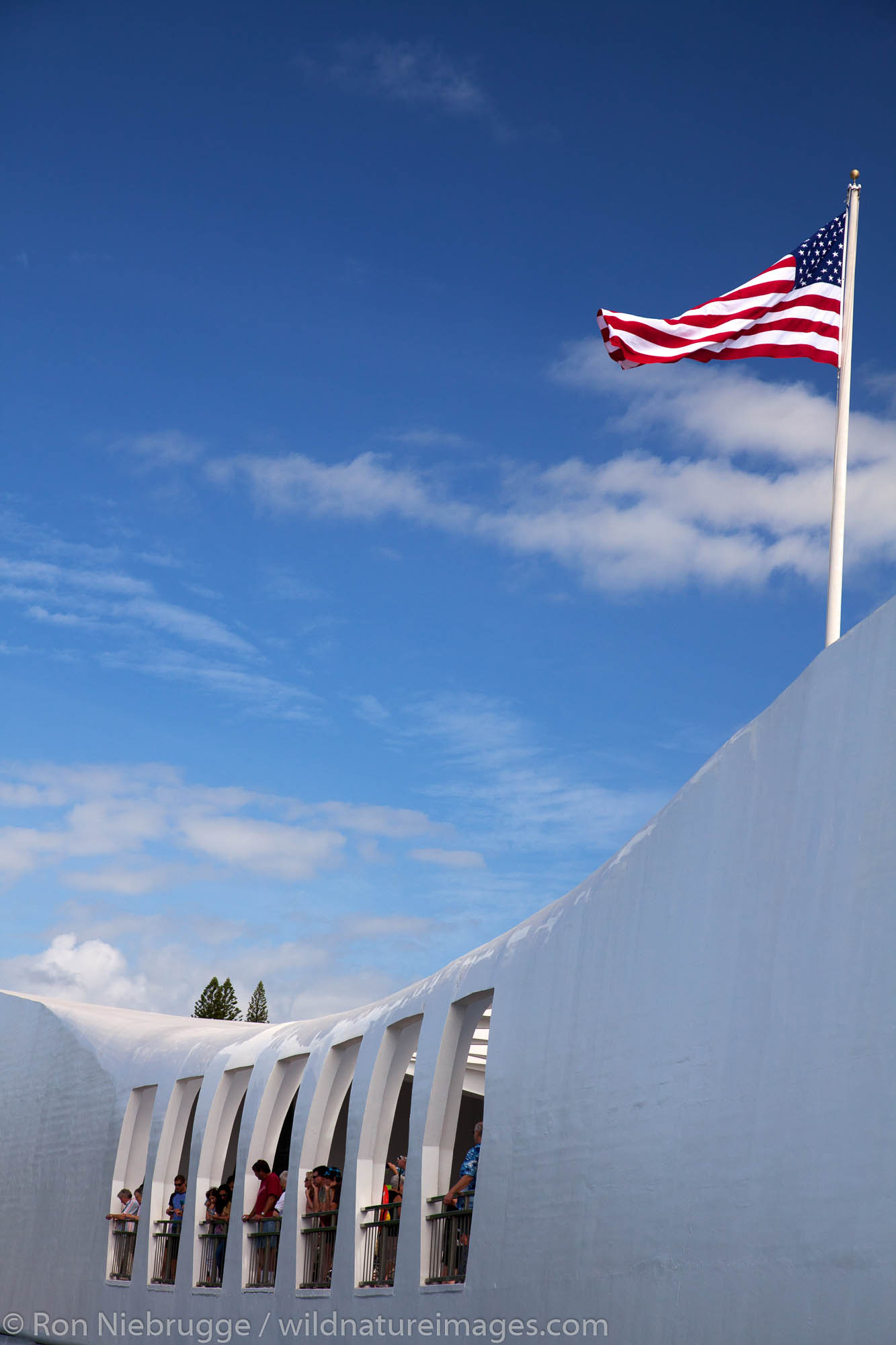 USS Arizona Memorial, Pearl Harbor, Honolulu, Hawaii.