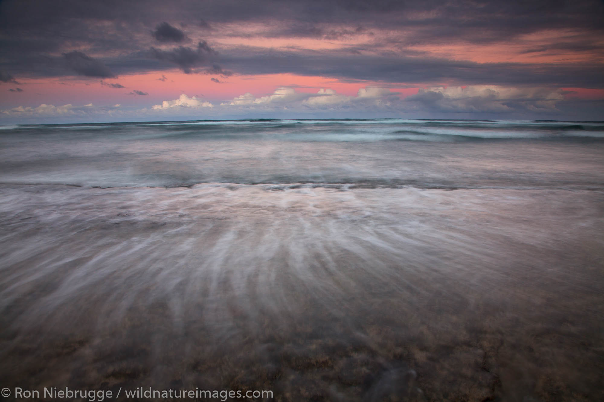 Nukolii Beach, also known as Kitchens Beach, Kauai, Hawaii.