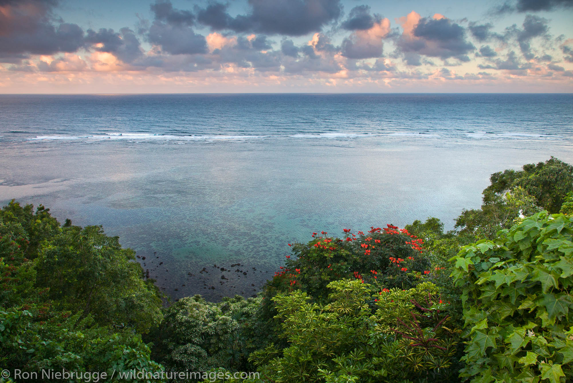 Coast off Princeville, Kauai, Hawaii.