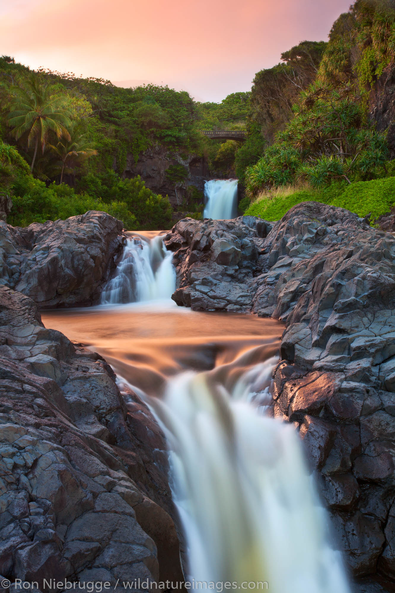 Ohe'o Gulch - aka Seven Sacred Pools, Haleakala National Park, near Hana, Maui, Hawaii.