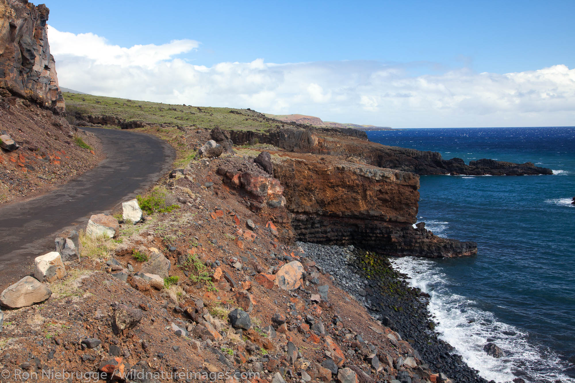 The road past Hana on the Southeast side of Maui, Hawaii.