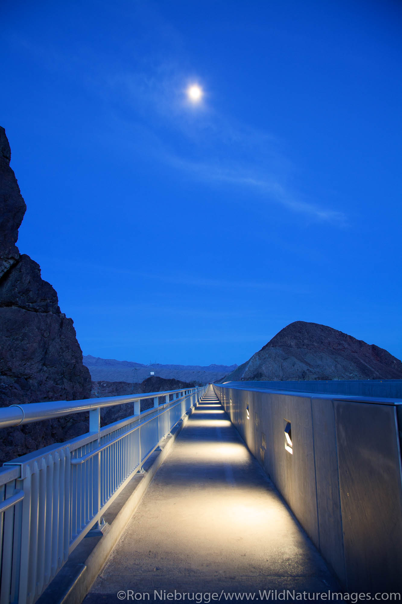 Mike O'Callaghan-Pat Tillman Memorial Bridge which is the bypass for the Hoover Dam, Lake Mead National Recreation Area, near...