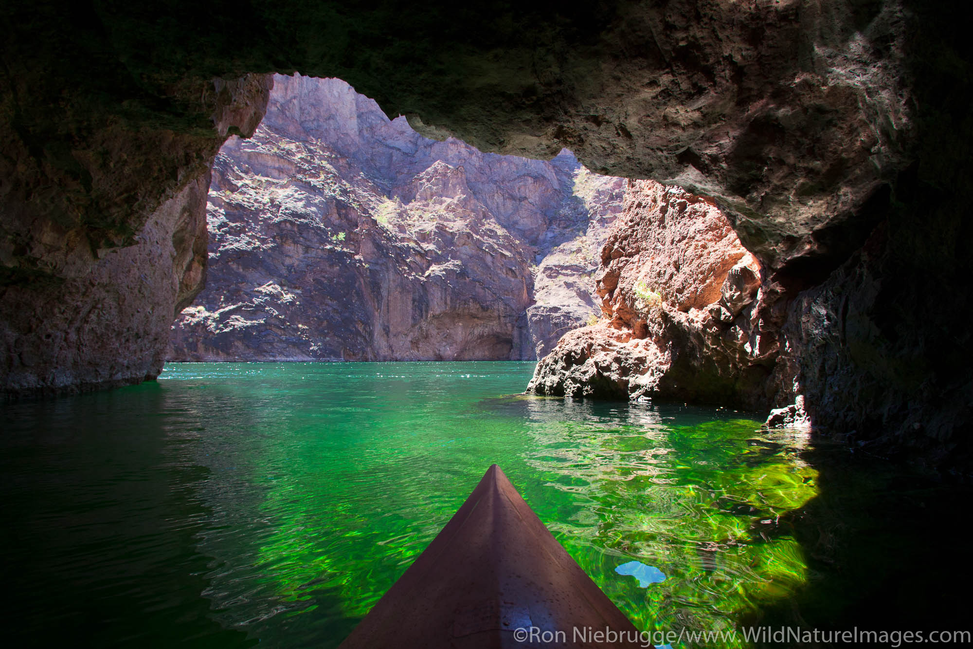 Kayaking on the Colorado River, Lake Mead National Recreation Area, near Las Vegas, Nevada.
