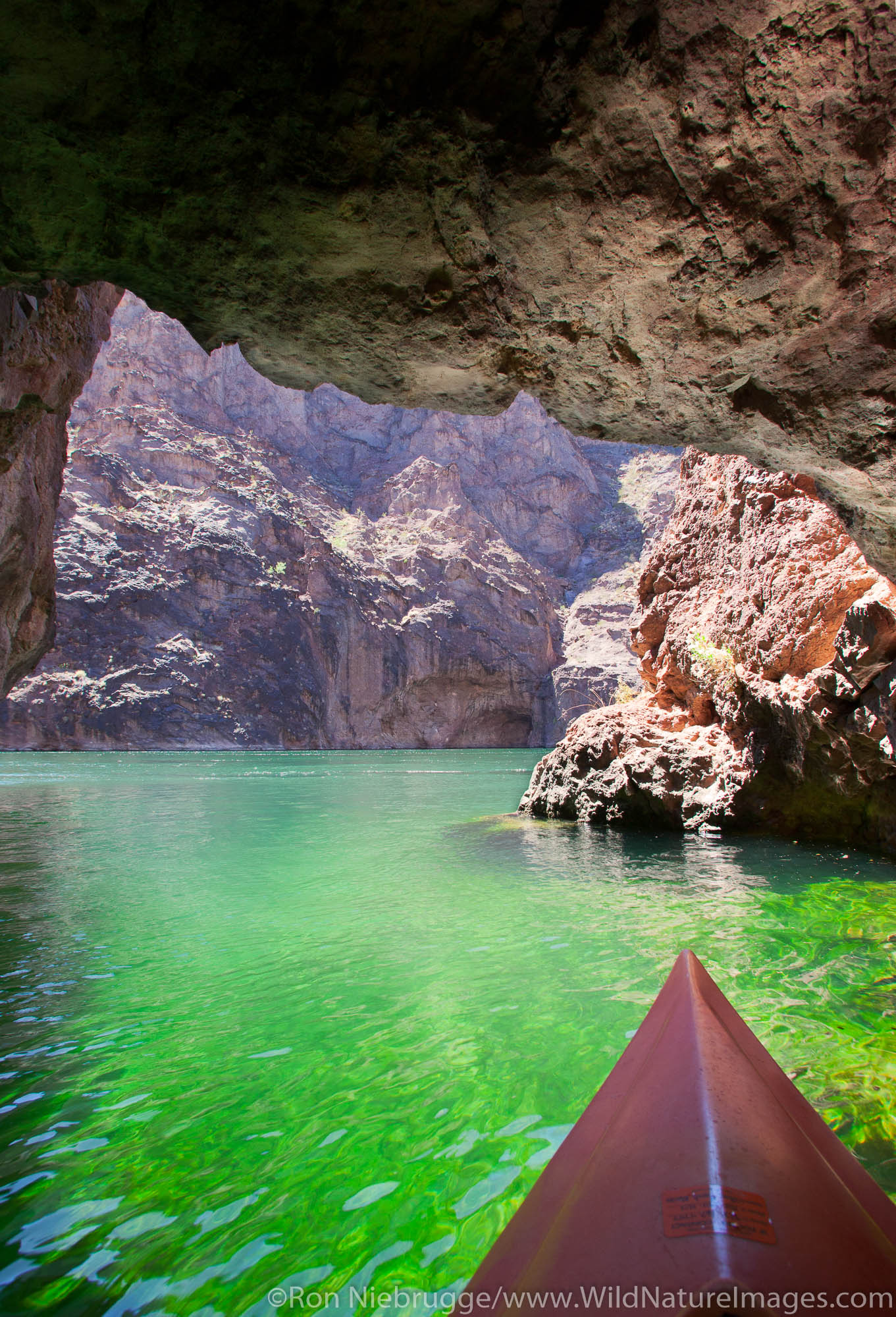 Kayaking on the Colorado River, Lake Mead National Recreation Area, near Las Vegas, Nevada.