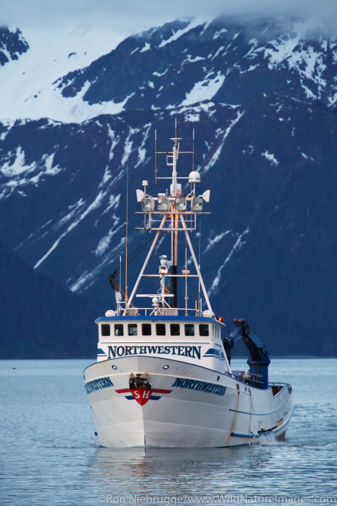 Featured in the TV show Deadliest Catch, the F/V Northwestern, Resurrection Bay, Seward, Alaska.