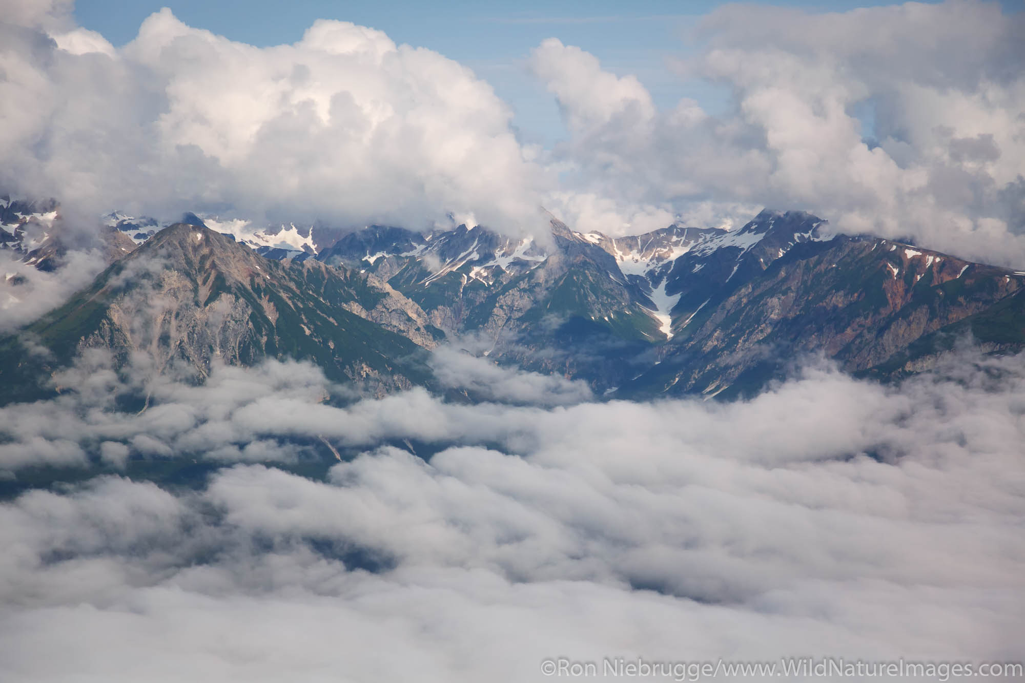 Aerial along Cook Inlet, Alaska.