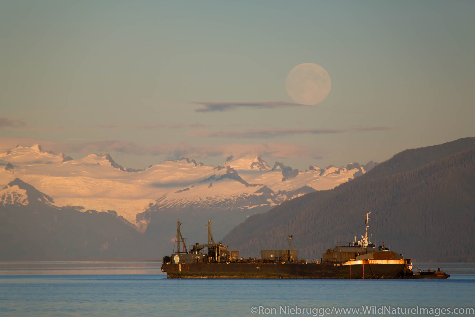 Petro Marine Services barge, Tongass National Forest, Alaska.