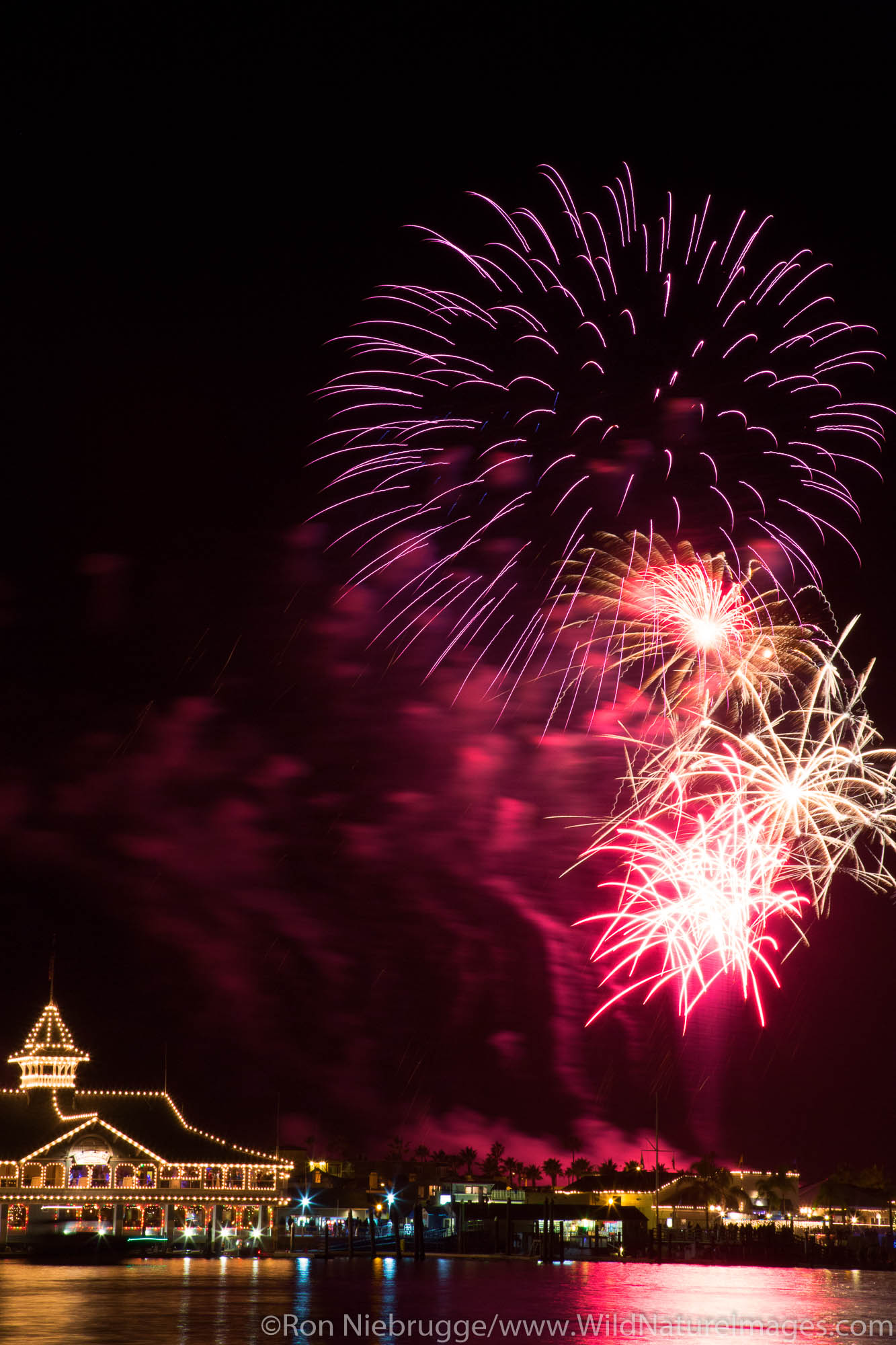 Fireworks Orange County, California. Photos by Ron Niebrugge