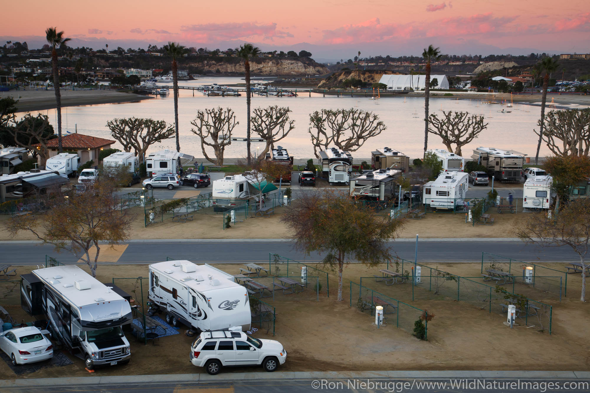 Newport Dune RV Resort, Newport Beach, Orange County, California.
