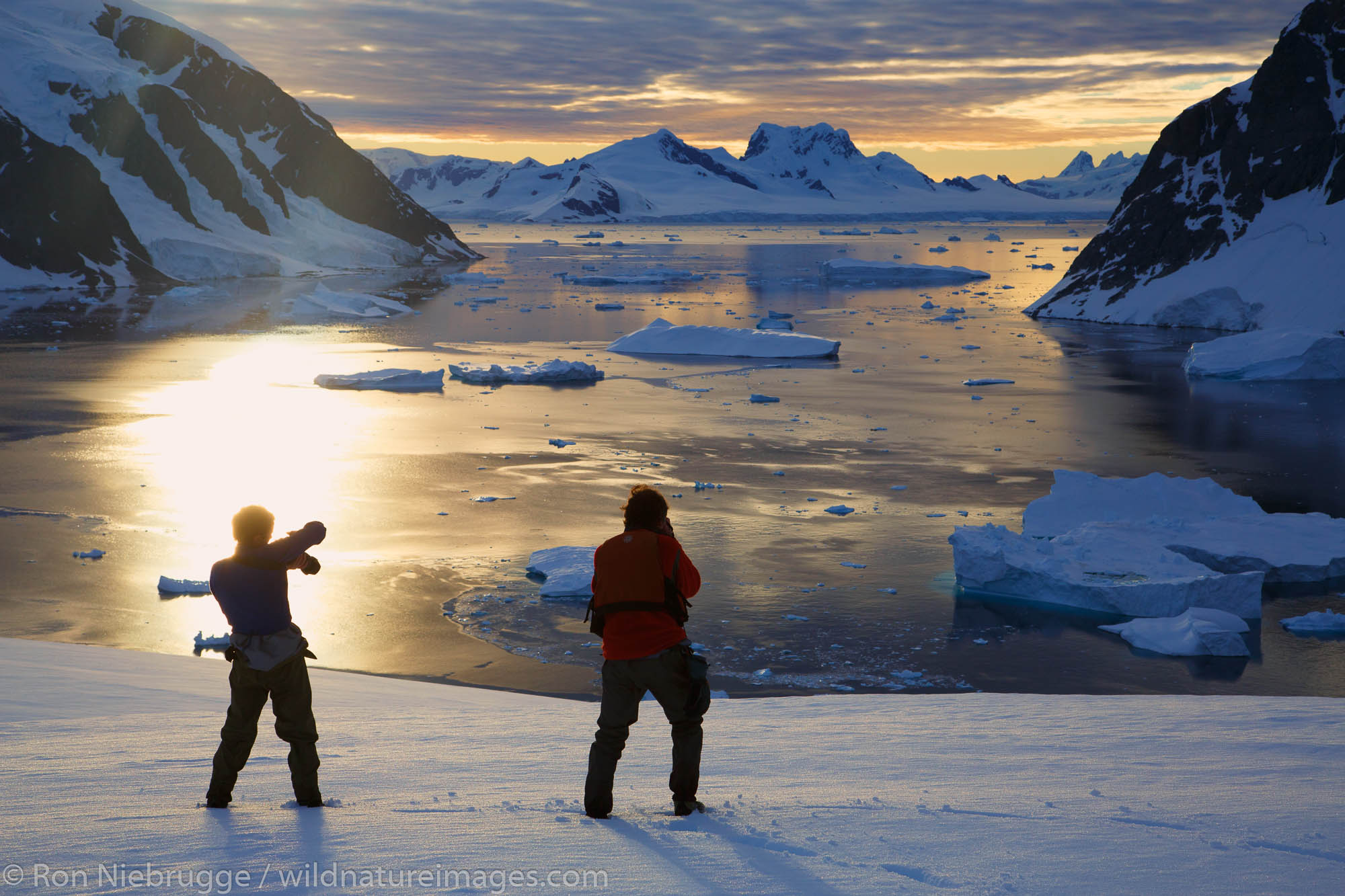 Visitors at Danco Island, Antarctica.