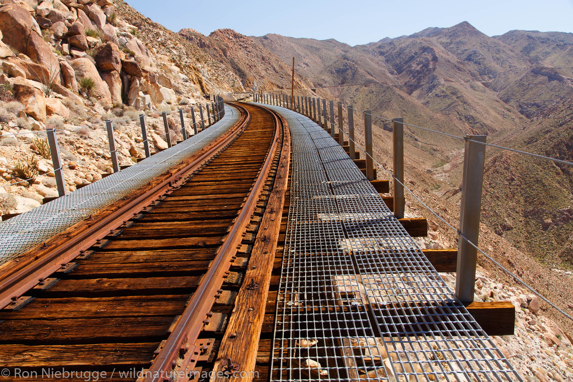 Carrizo Gorge Railroad Track, Anza-Borrego Desert State Park, California.