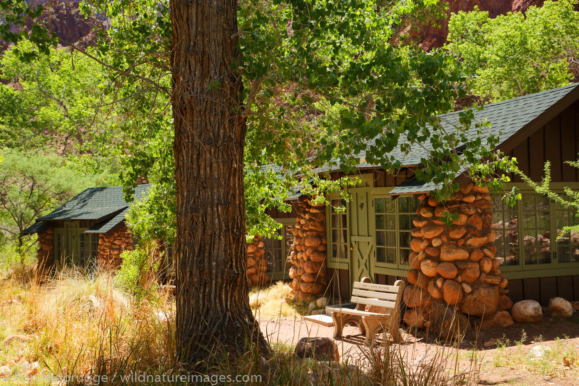 Phantom Ranch at the bottom of Grand Canyon National Park, Arizona.