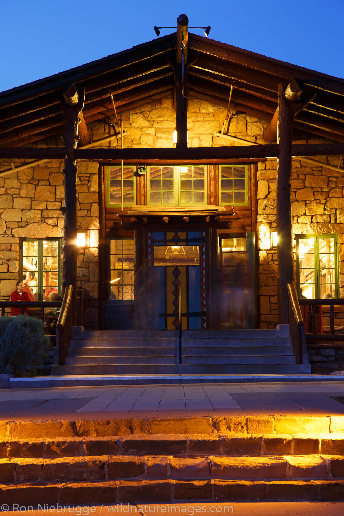 Bright Angel Lodge, South Rim, Grand Canyon National Park, Arizona.